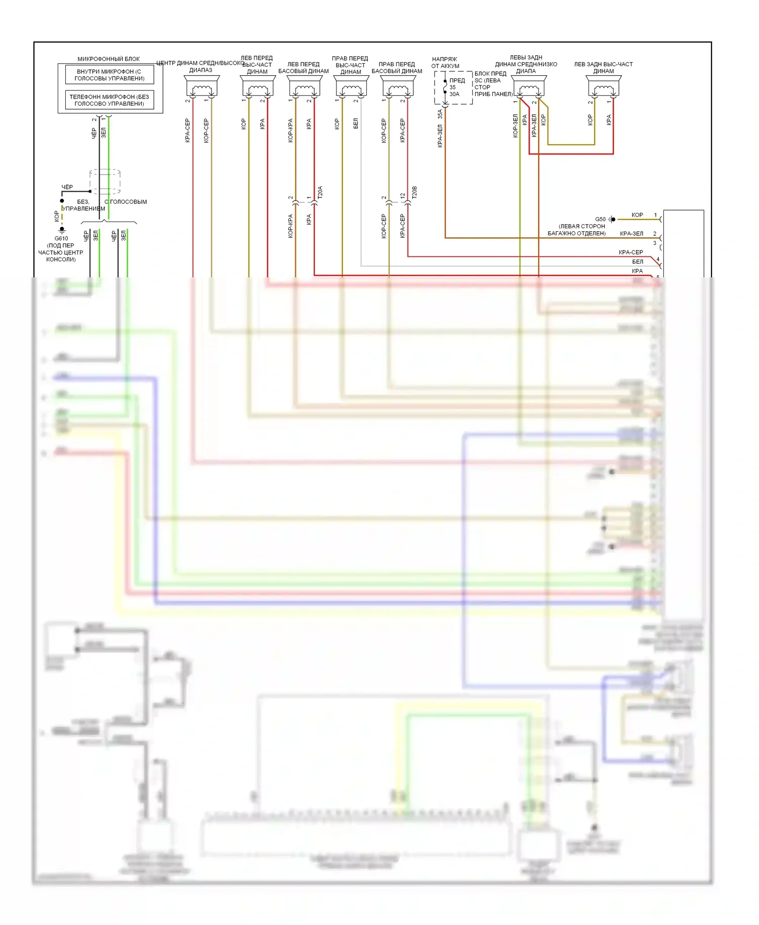 TT Audi 8J рестайлинг (2010-2014): Электросхема навигации, без bose (2 из 2) 