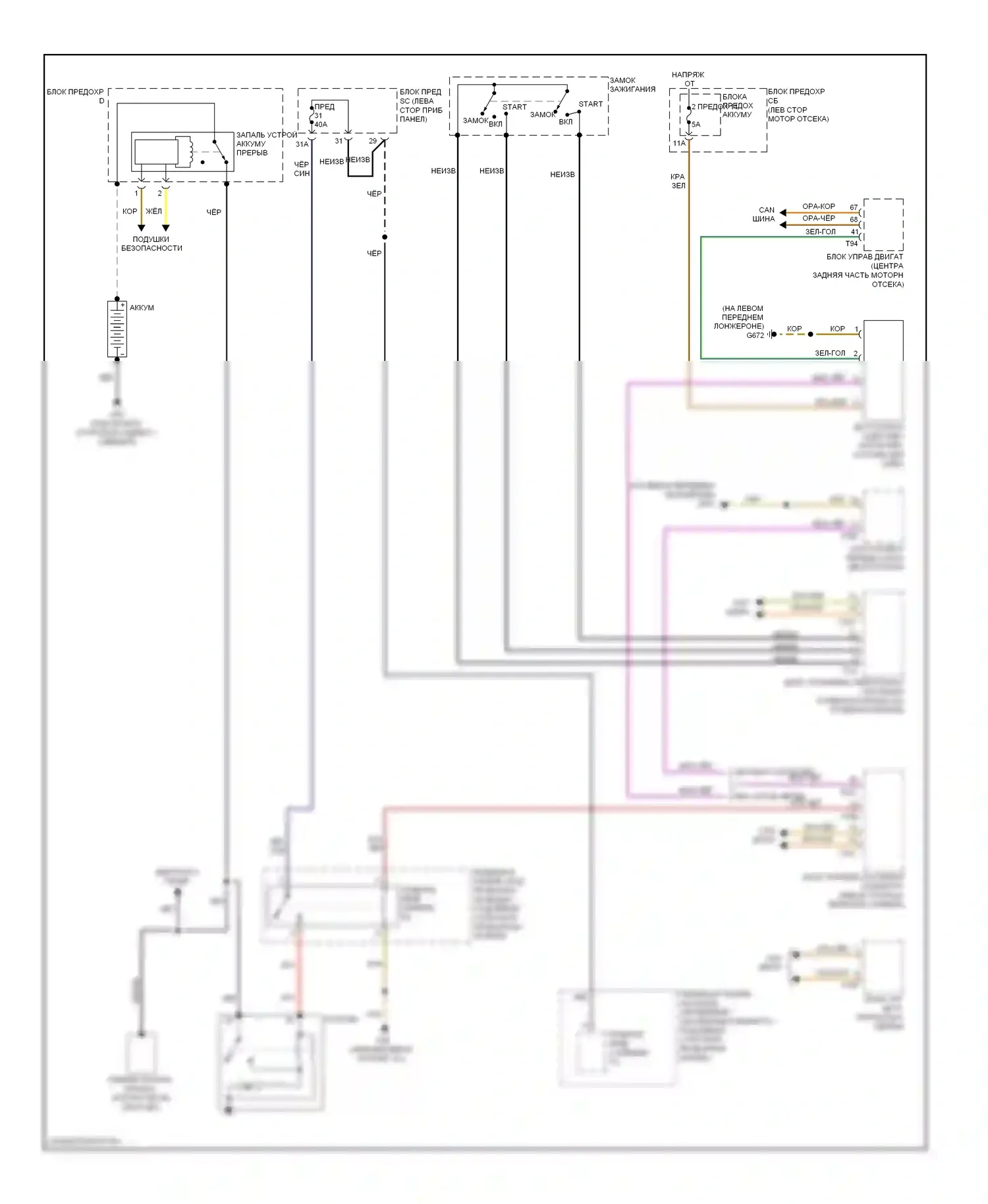 TT Audi 8J рестайлинг (2010-2014): 2,0л турбо, электросхема стартера 