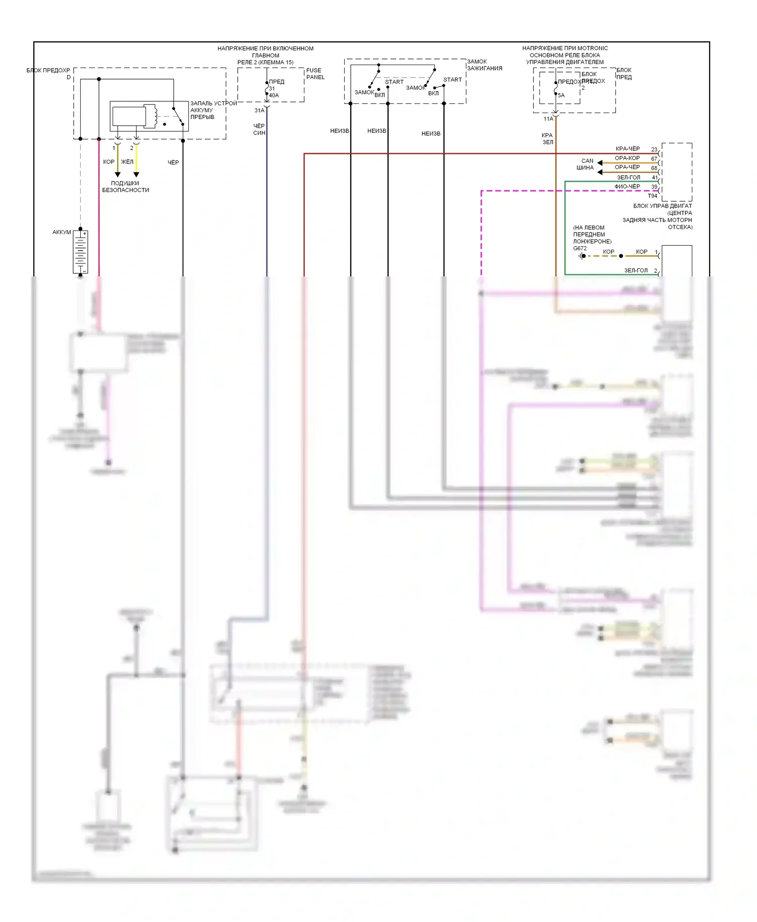 TT Audi 8J рестайлинг (2010-2014): 2,5л турбо, электросхема стартера 