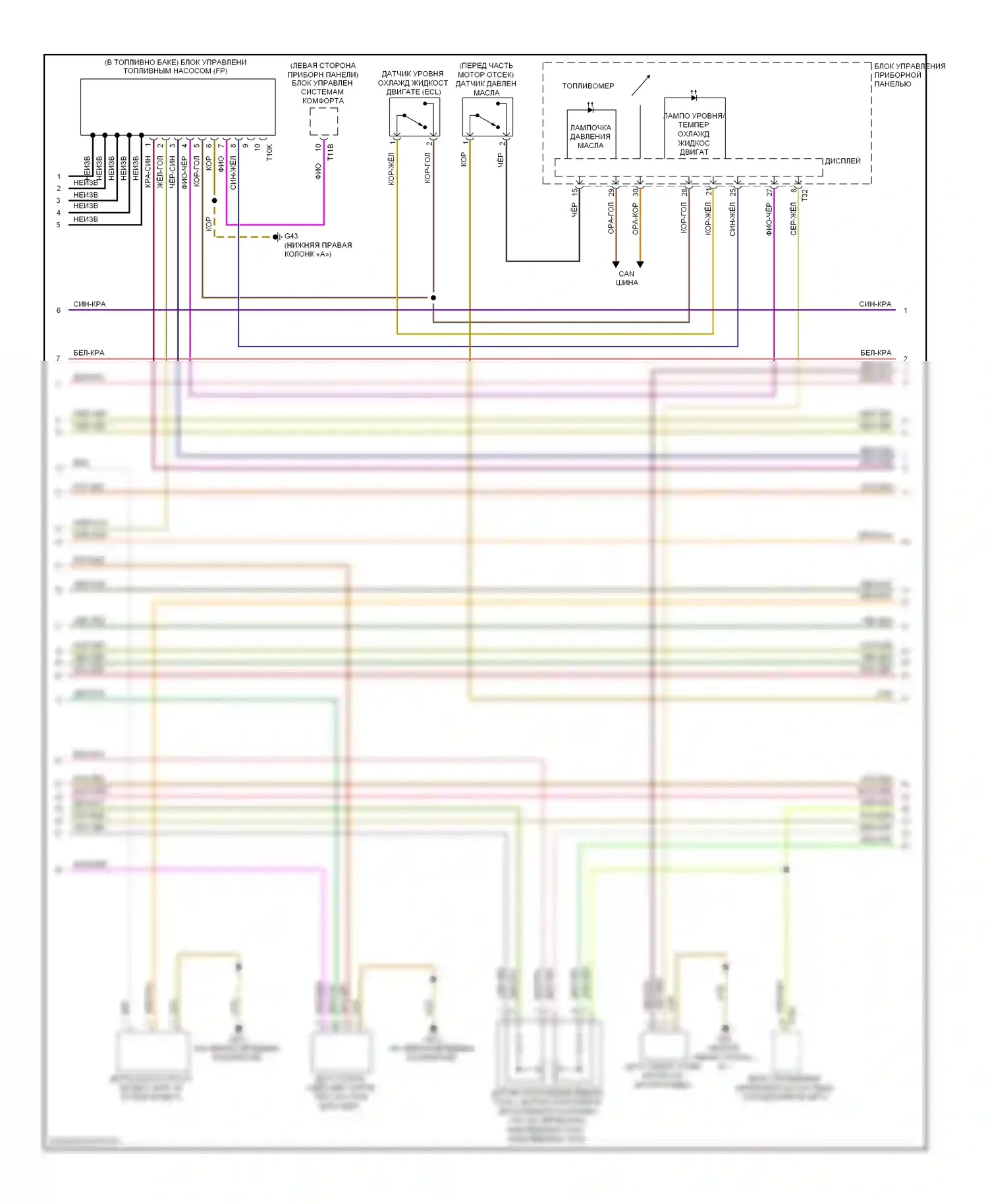 TT Audi 8J (2006-2010): Электросхема двигателя 2.0л турбо (2 из 6) 