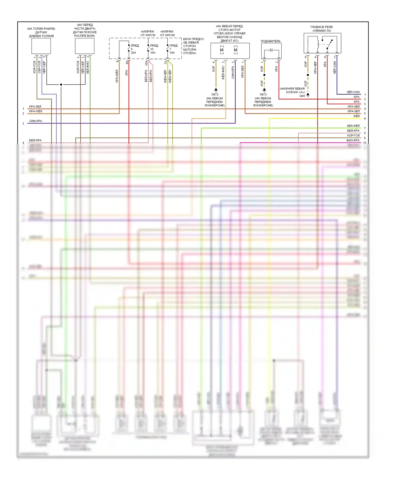 TT Audi 8J (2006-2010): Электросхема двигателя 2.0л турбо (4 из 6) 