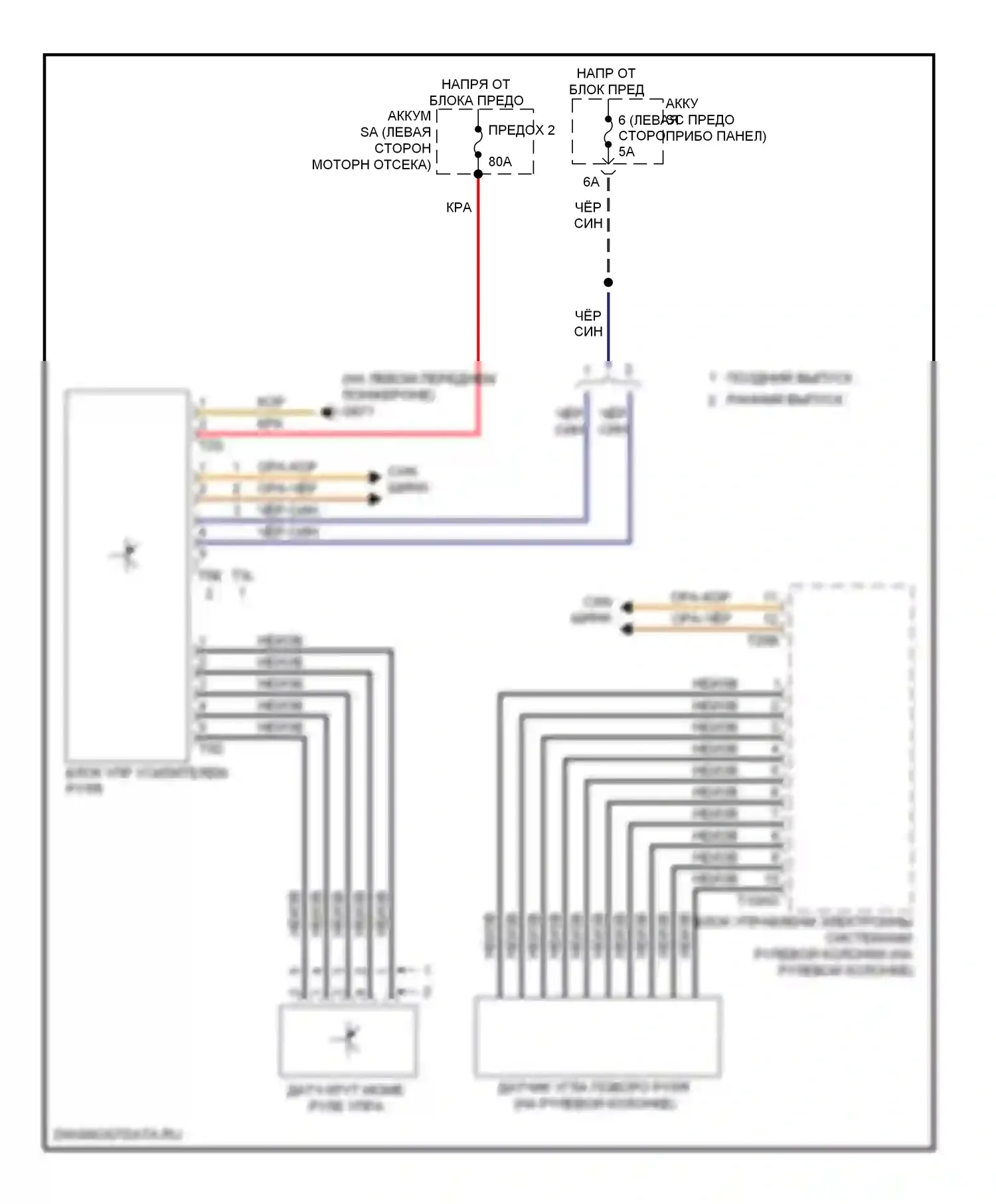 TT Audi 8J (2006-2010): Электросхема электроусилителя руля 