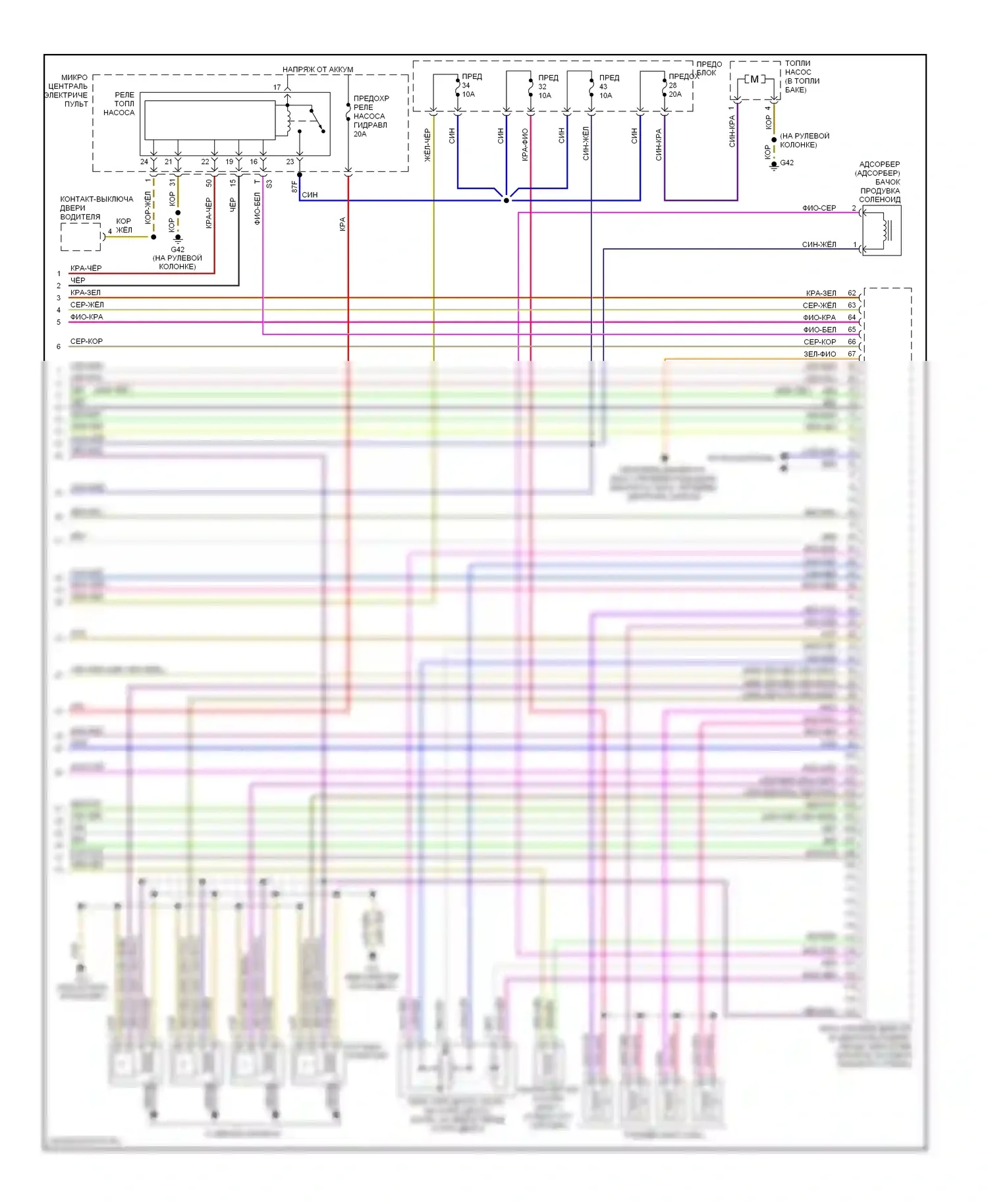TT Audi 8N рестайлинг (2003-2006): Электросхема двигателя 1.8l (3 из 3) 