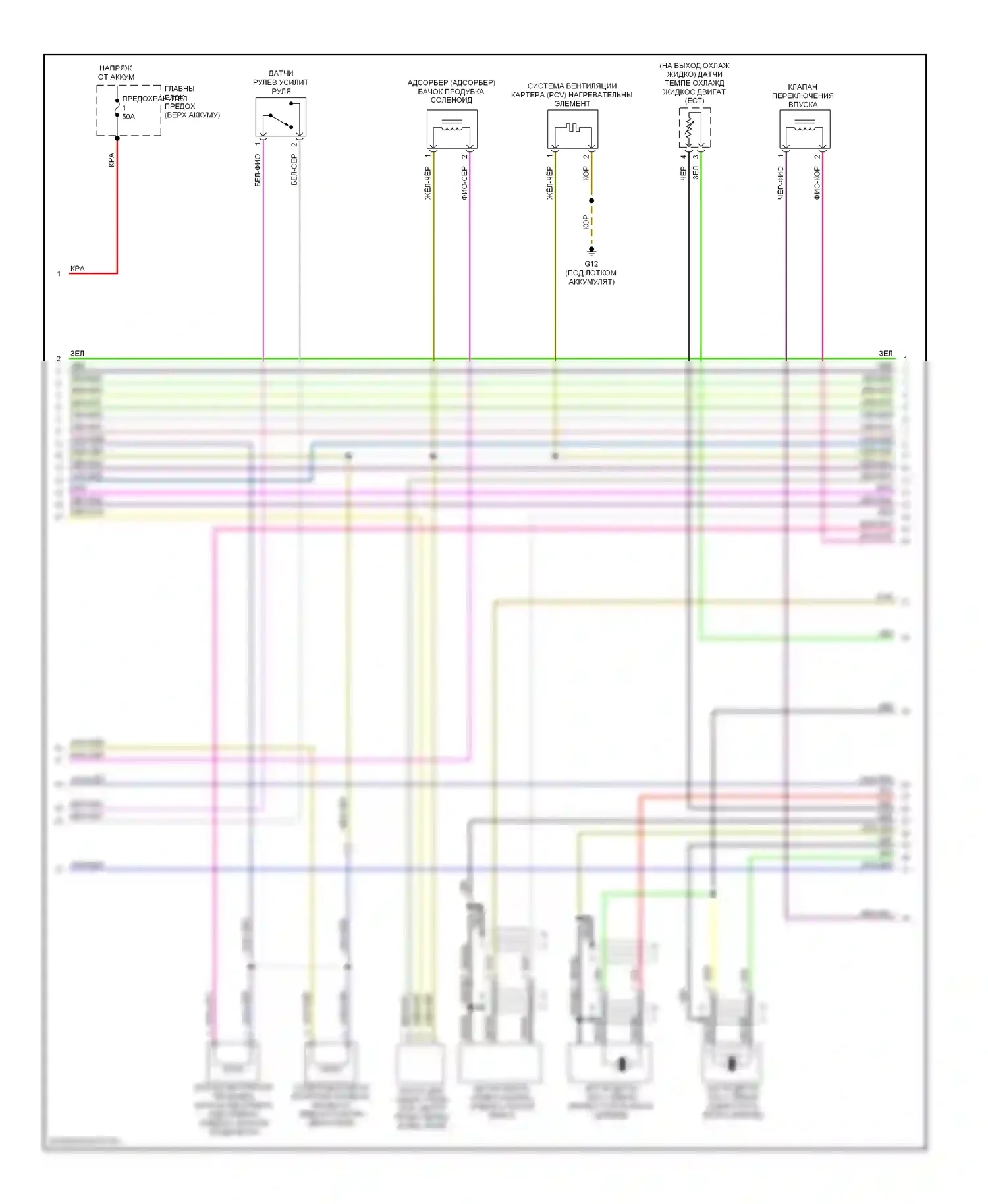 TT Audi 8N рестайлинг (2003-2006): Электросхема двигателя 3.2l (2 из 4) 