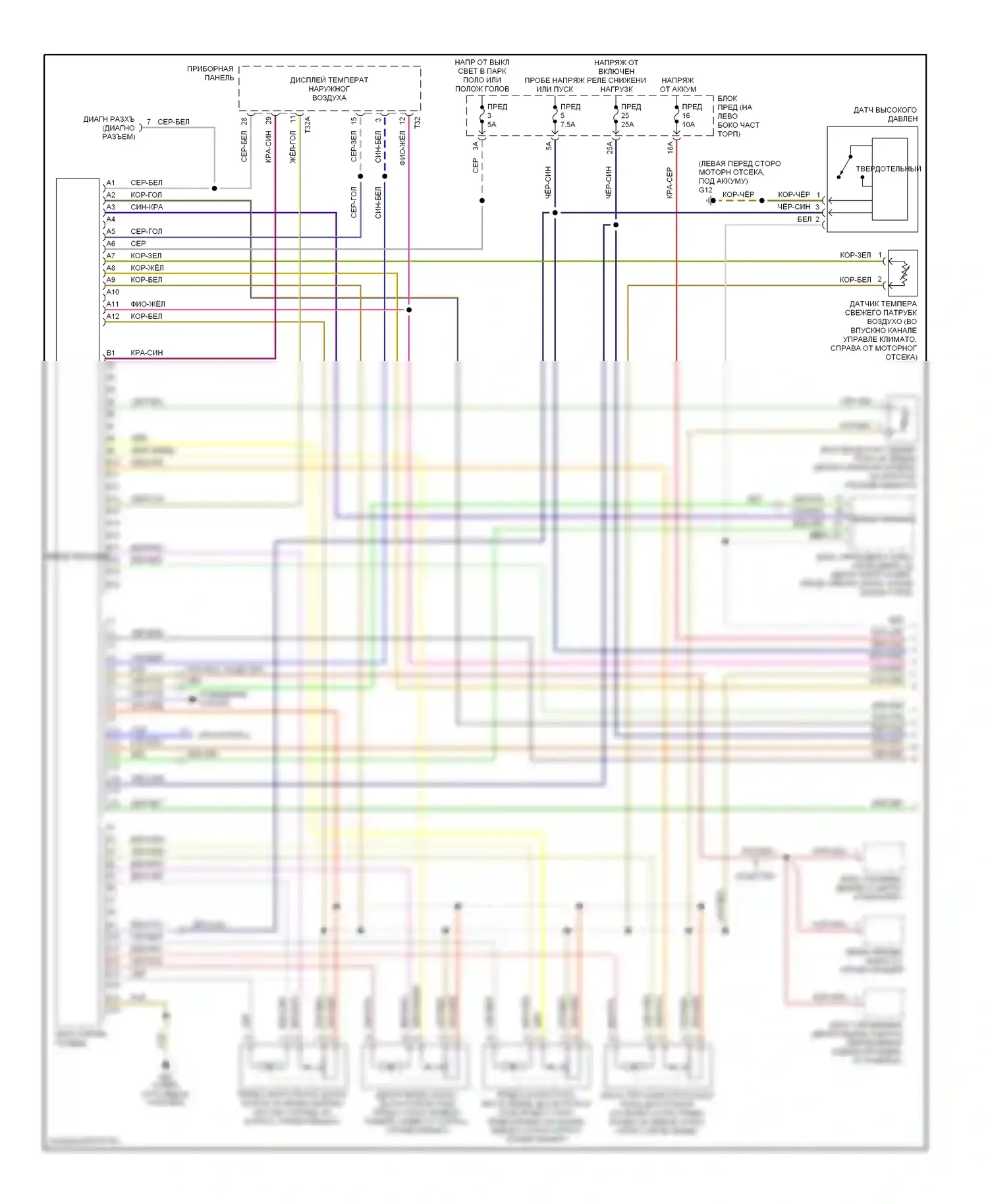 TT Audi 8N рестайлинг (2003-2006): Электросхема климат контроля (1 из 2) 