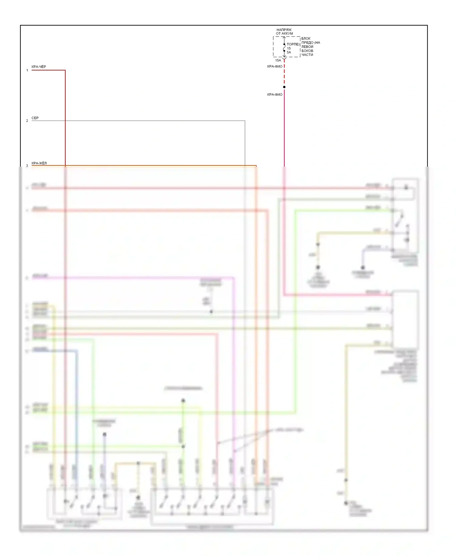 TT Audi 8N рестайлинг (2003-2006): Сигнализации электросхема, купе (2 из 2) 