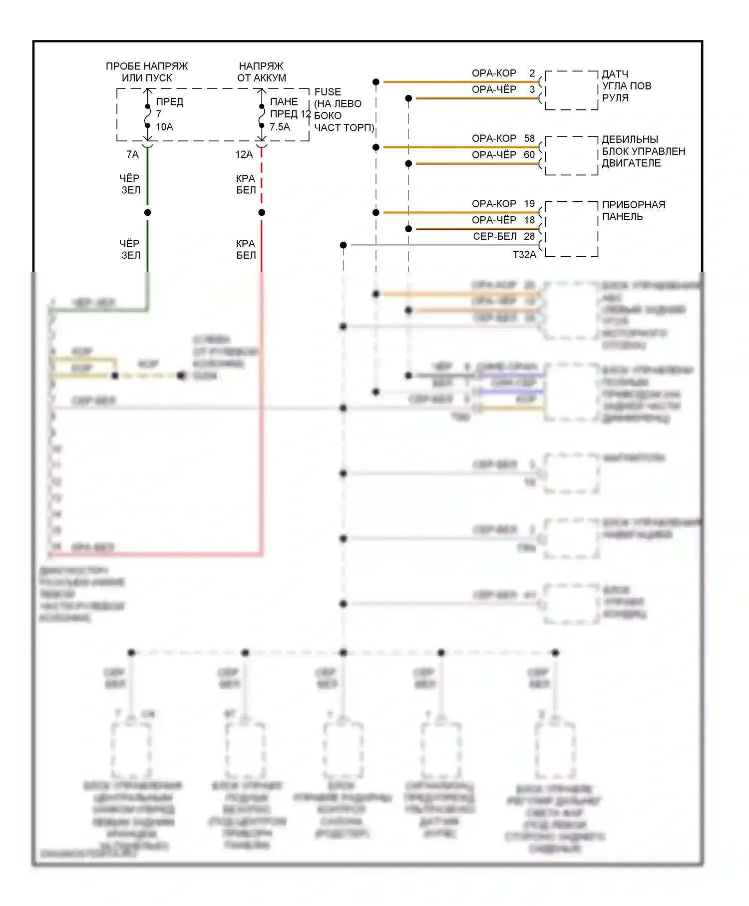 TT Audi 8N (1998-2003): Can шина электросхема 
