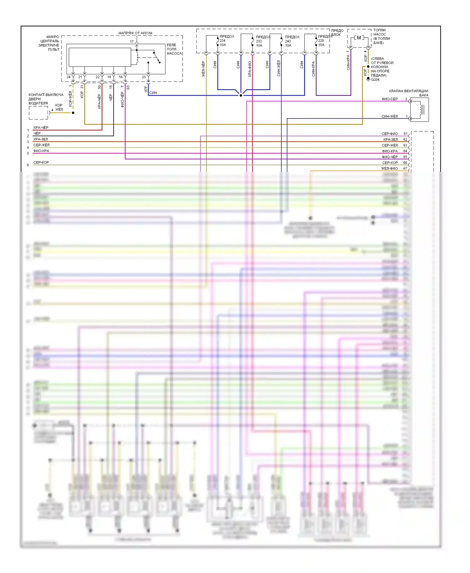 TT Audi 8N (1998-2003): Электросхема двигателя 1.8l (3 из 3) 