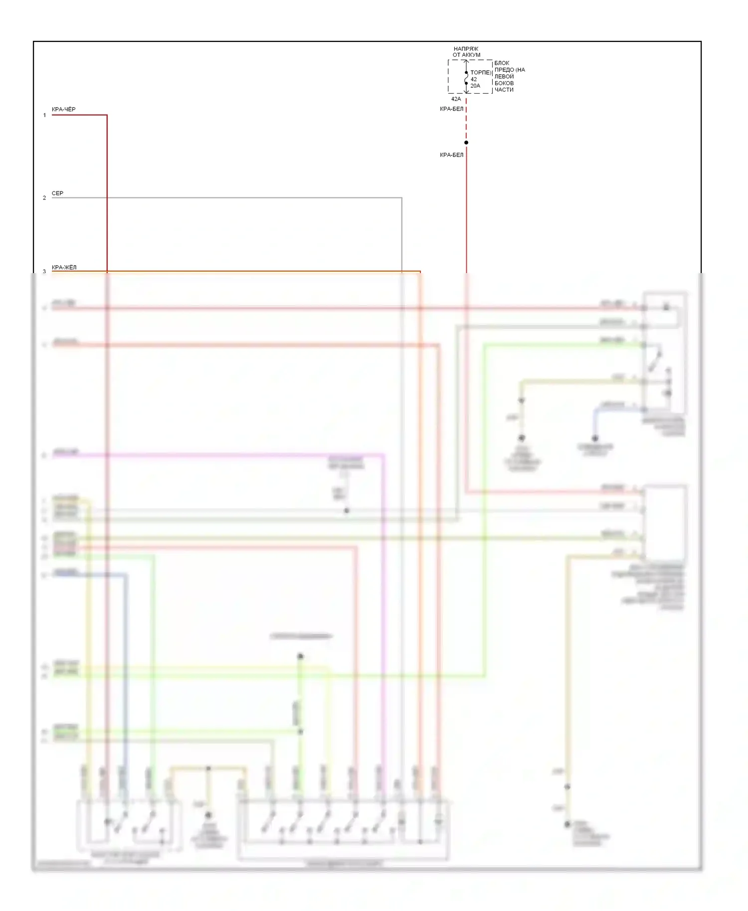 TT Audi 8N (1998-2003): Сигнализации электросхема, родстер (2 из 2) 
