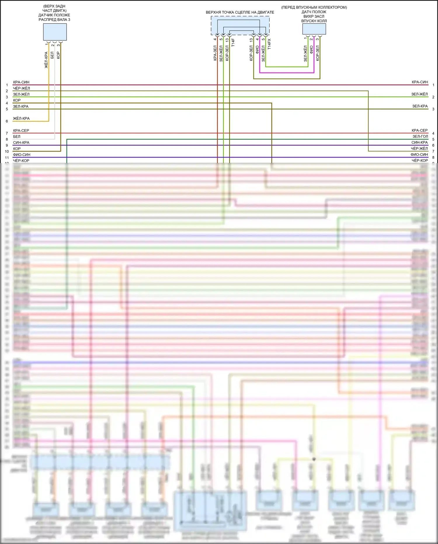 TT Audi 8S рестайлинг (2018-2024): Электросхема двигателя 2.0л турбо, dlra (5 из 8) 