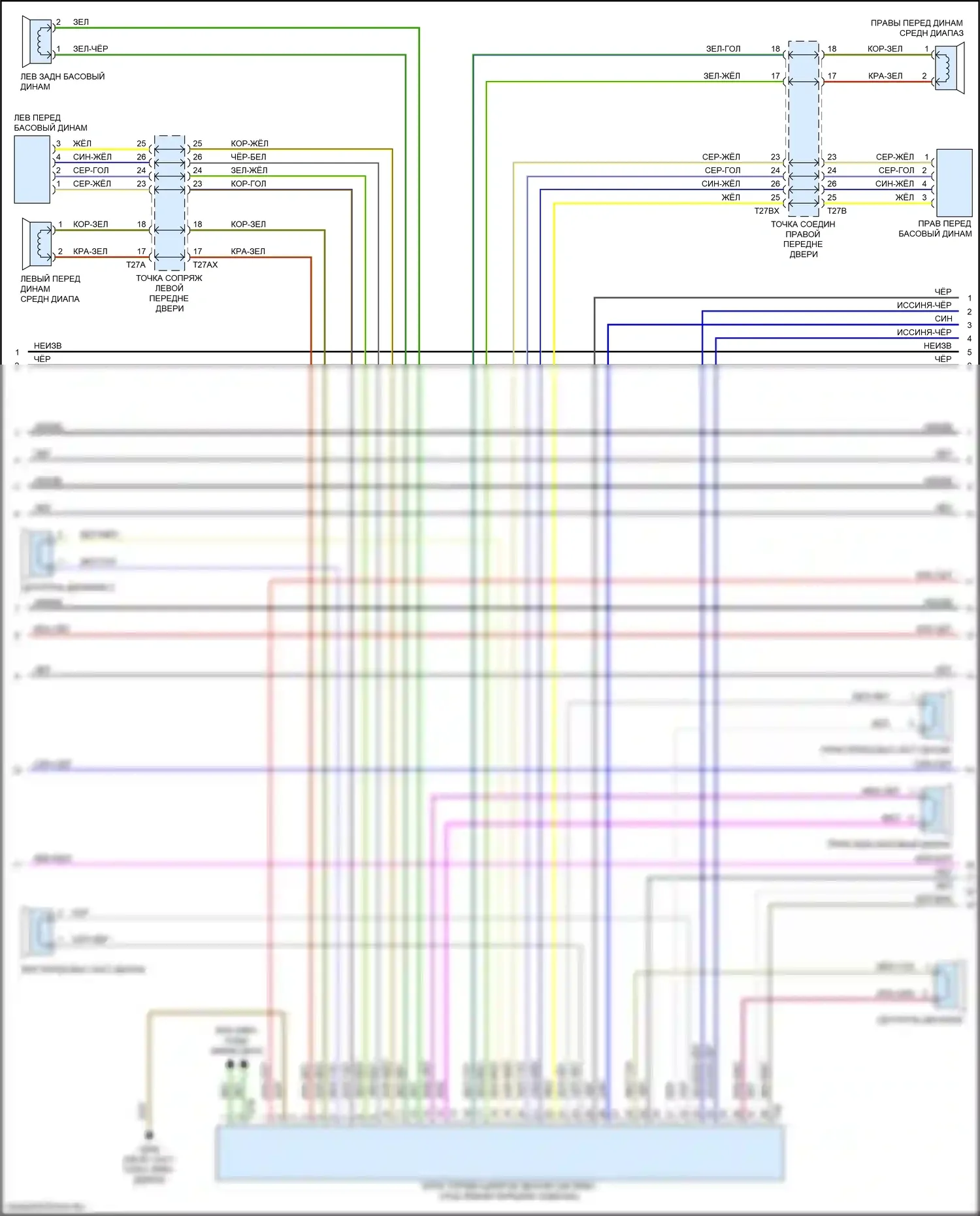 TTS Audi 8S рестайлинг (2018-2024): Электросхема магнитолы, со звуком bang и olufsen (3 из 4) 