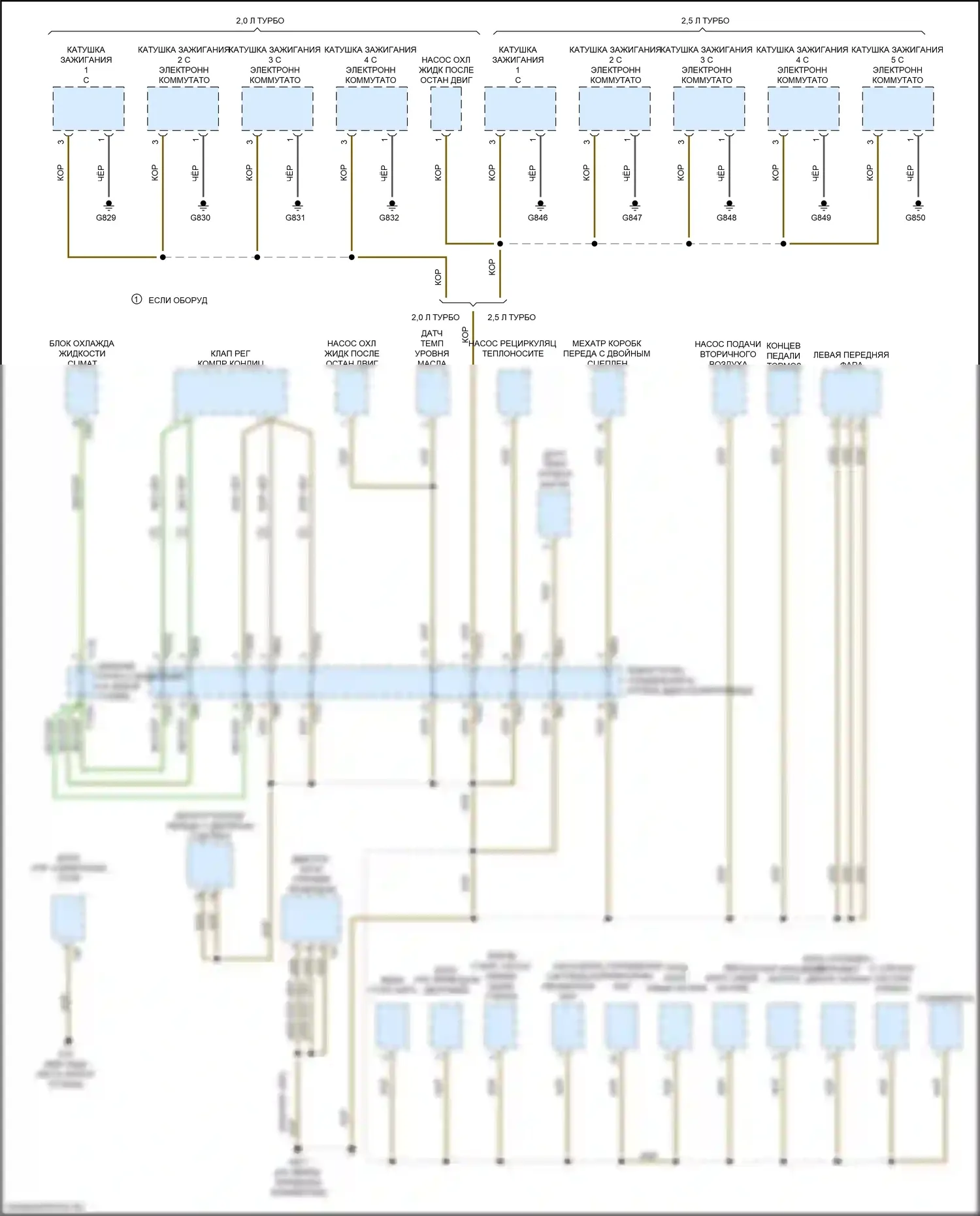 TTS Audi 8S рестайлинг (2018-2024): Электросхема разводки массы (1 из 6) 