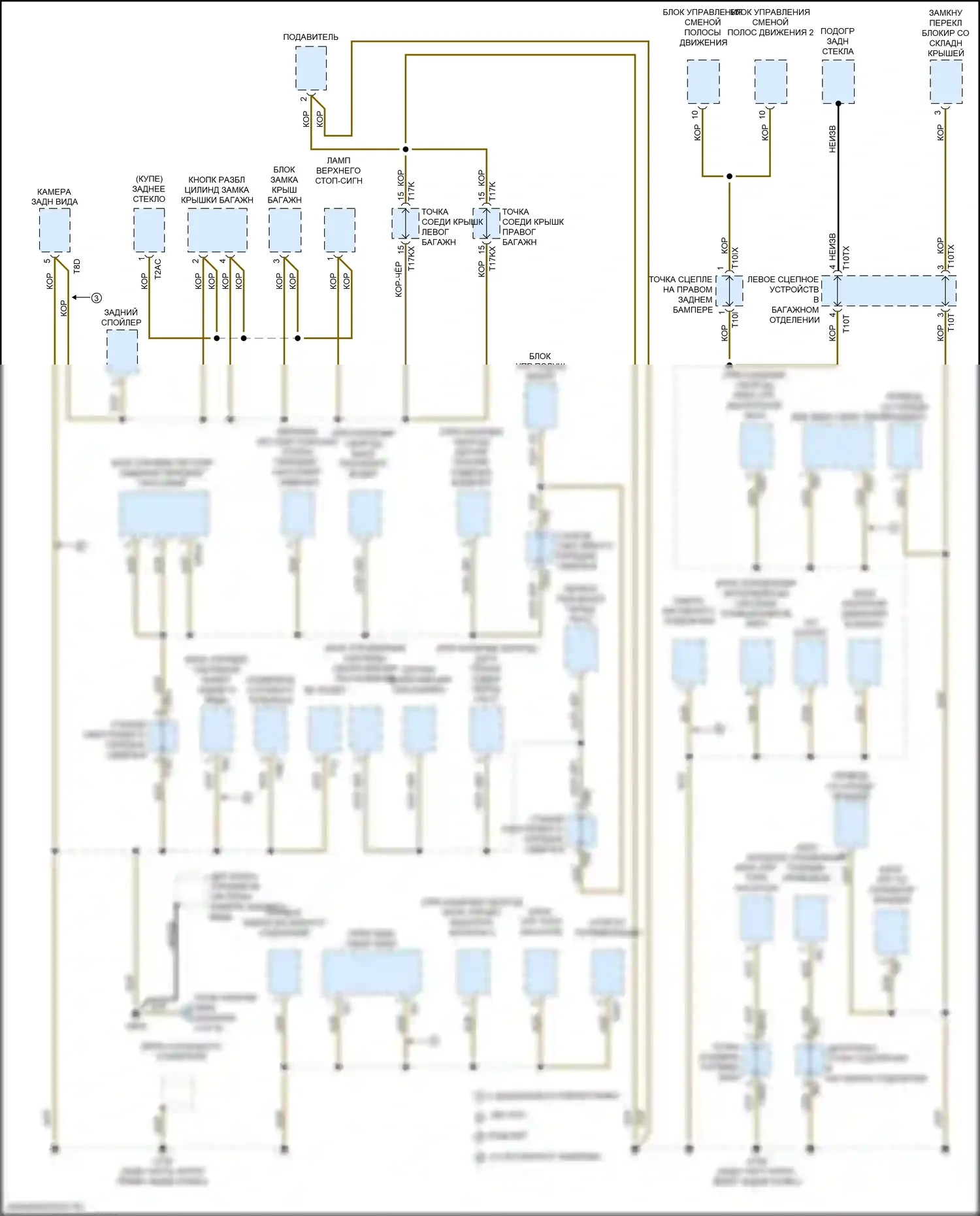 TTS Audi 8S рестайлинг (2018-2024): Электросхема разводки массы (3 из 6) 