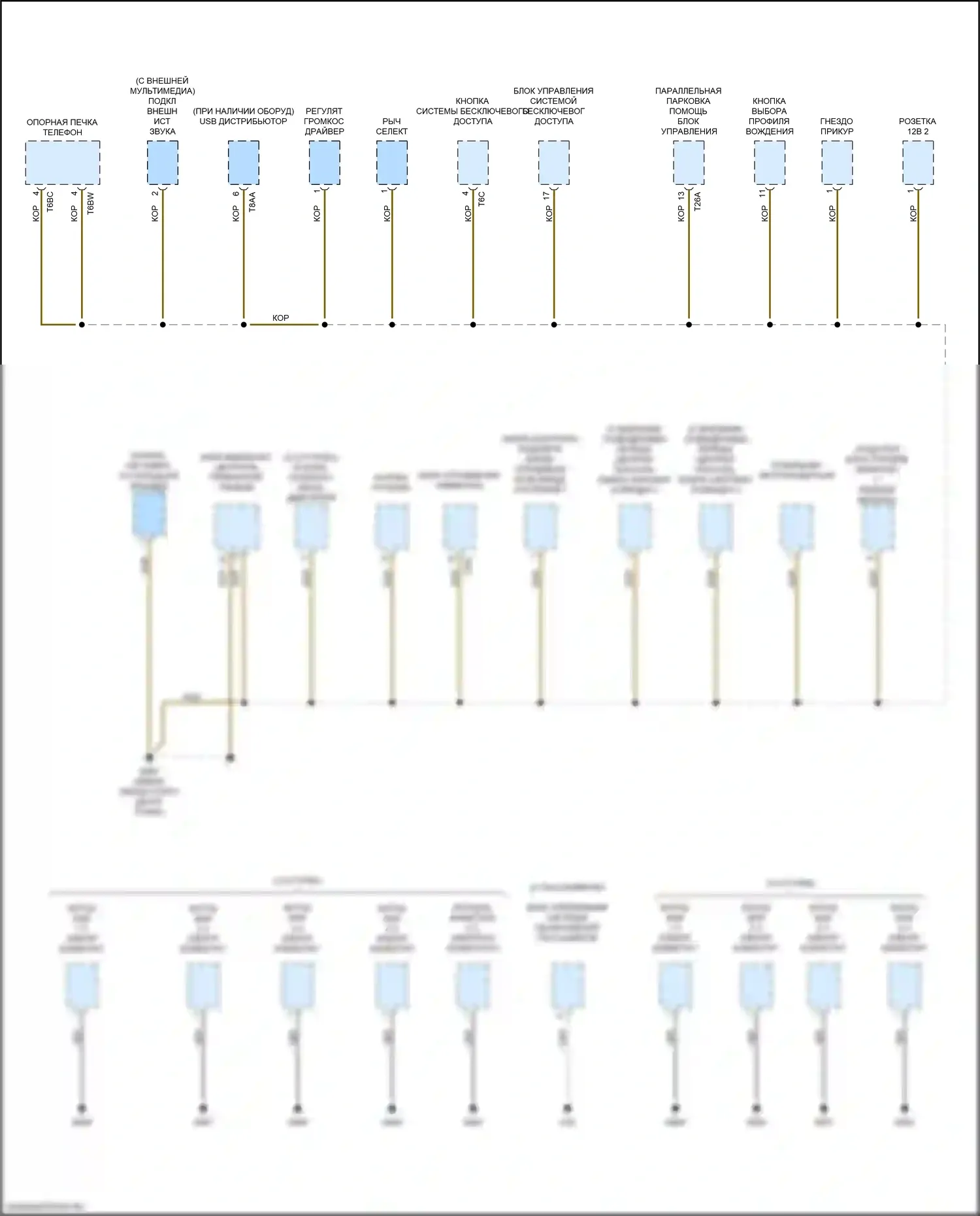 TTS Audi 8S рестайлинг (2018-2024): Электросхема разводки массы (6 из 6) 