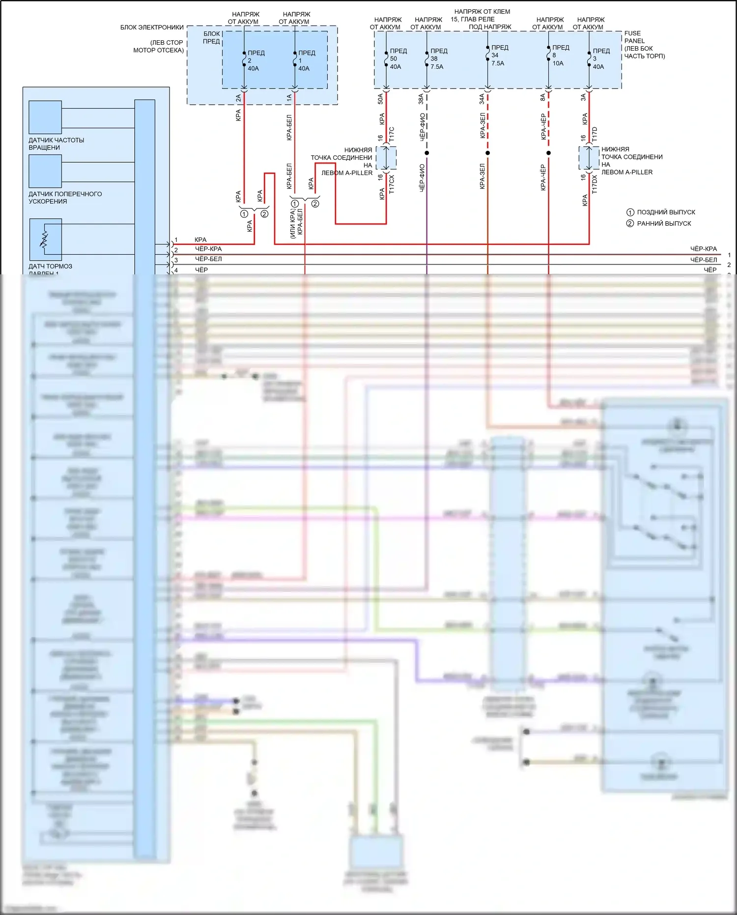 TTS Audi 8S (2014-2018): Антиблокировочная система abs электросхема (1 из 2) 