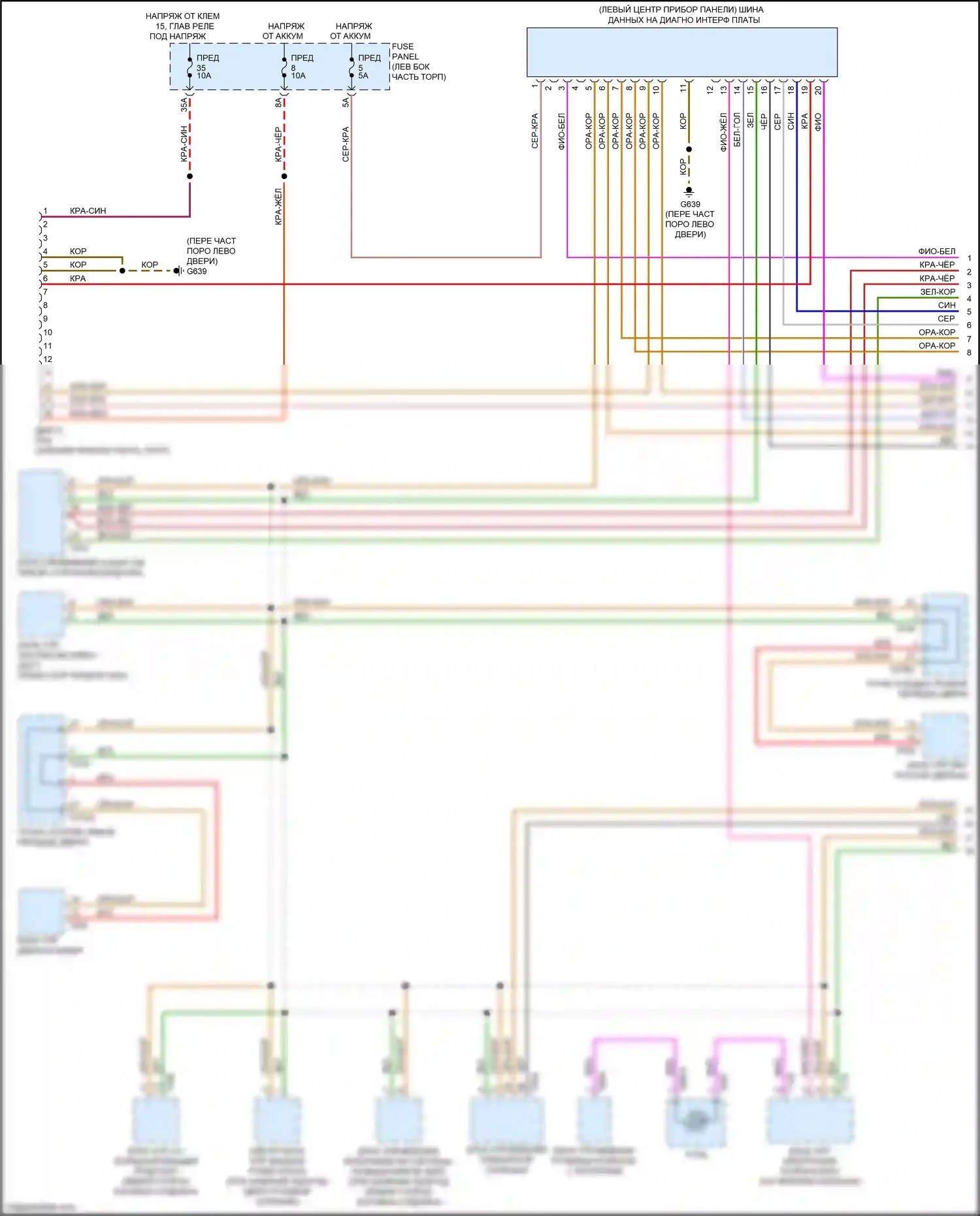 TTS Audi 8S (2014-2018): Can шина электросхема (1 из 4) 