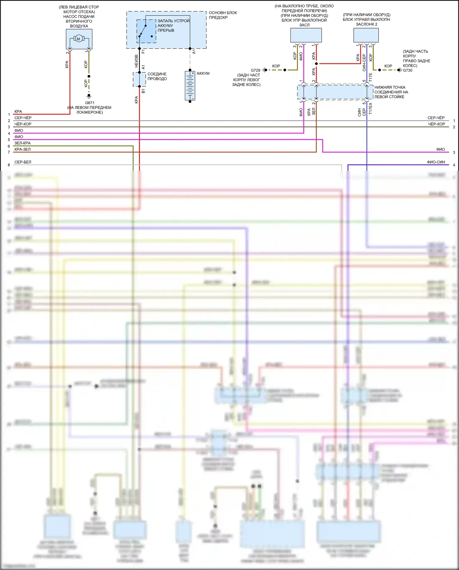 TTS Audi 8S (2014-2018): Электросхема двигателя 2.0л турбо, cntc (2 из 8) 