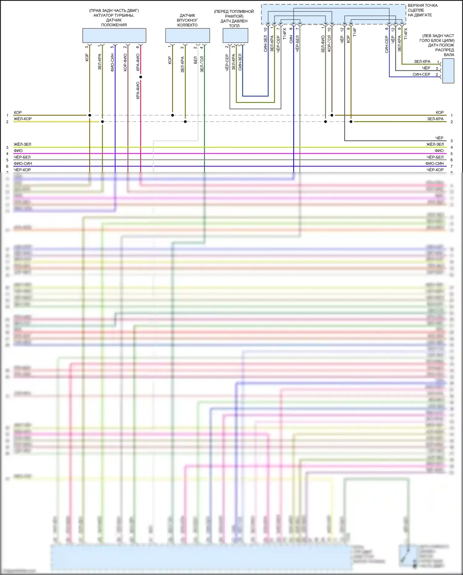 TTS Audi 8S (2014-2018): Электросхема двигателя 2.0л турбо, cntc (4 из 8) 