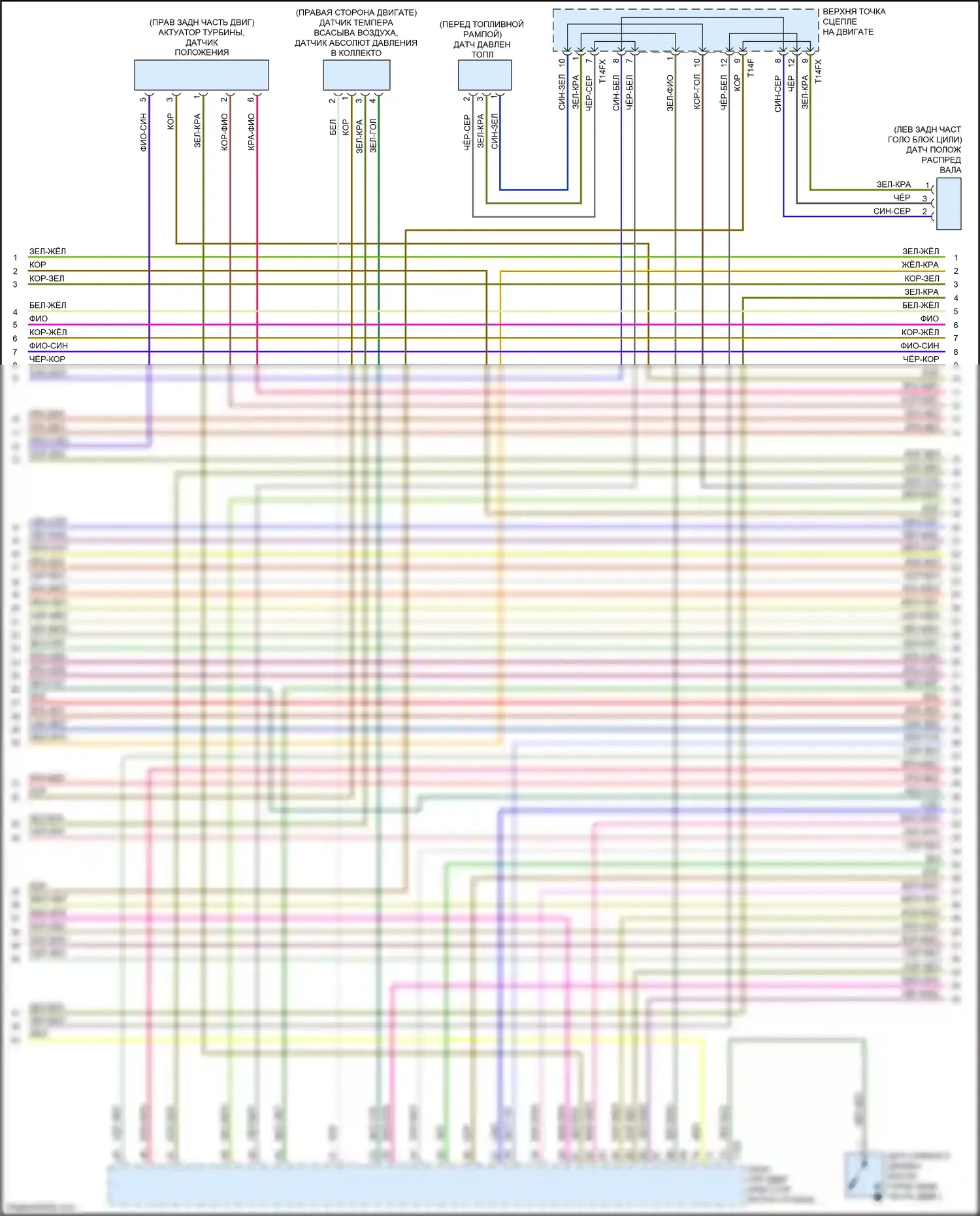 TTS Audi 8S (2014-2018): Электросхема двигателя 2.0л турбо, cyfb (4 из 8) 