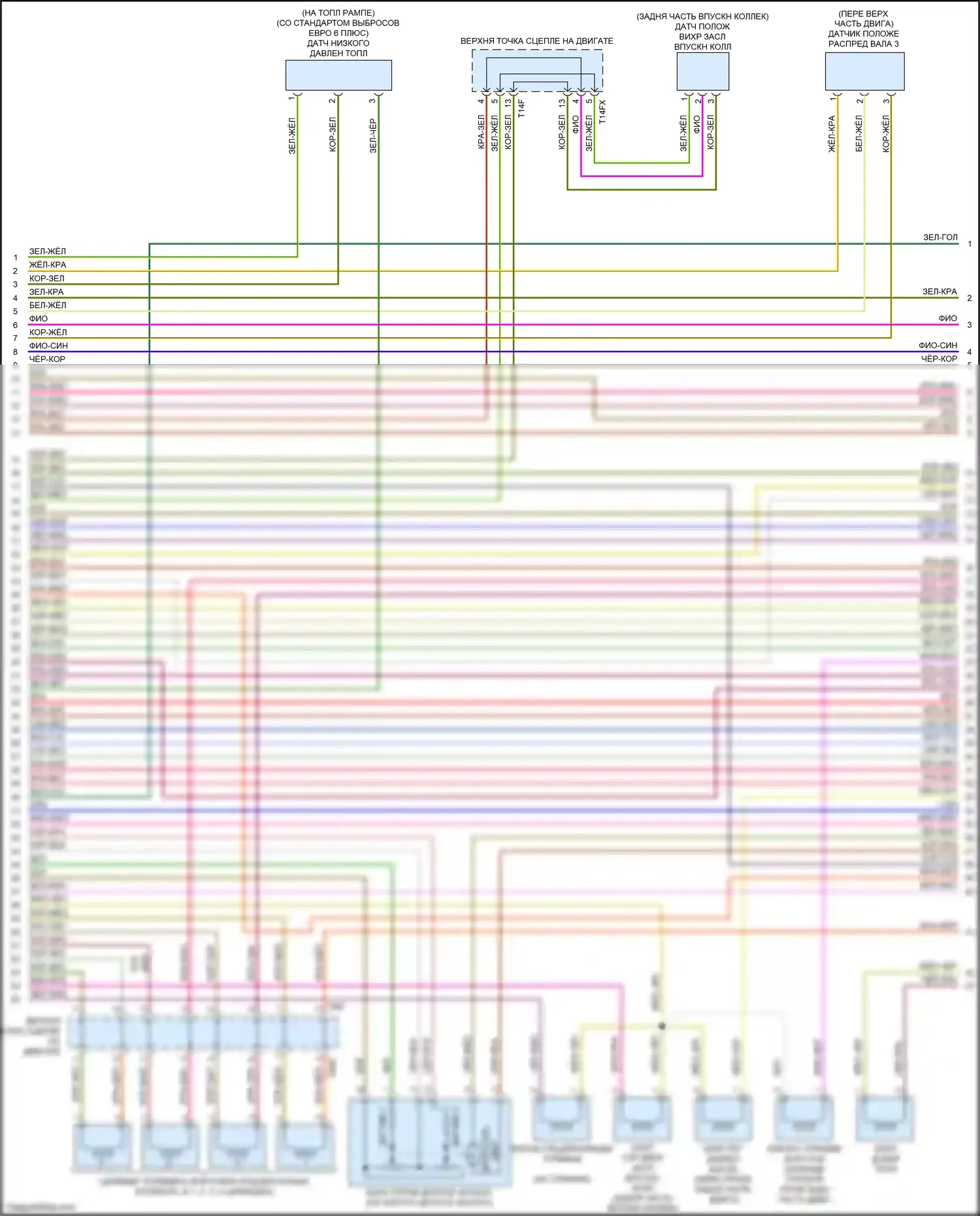 TTS Audi 8S (2014-2018): Электросхема двигателя 2.0л турбо, cyfb (5 из 8) 