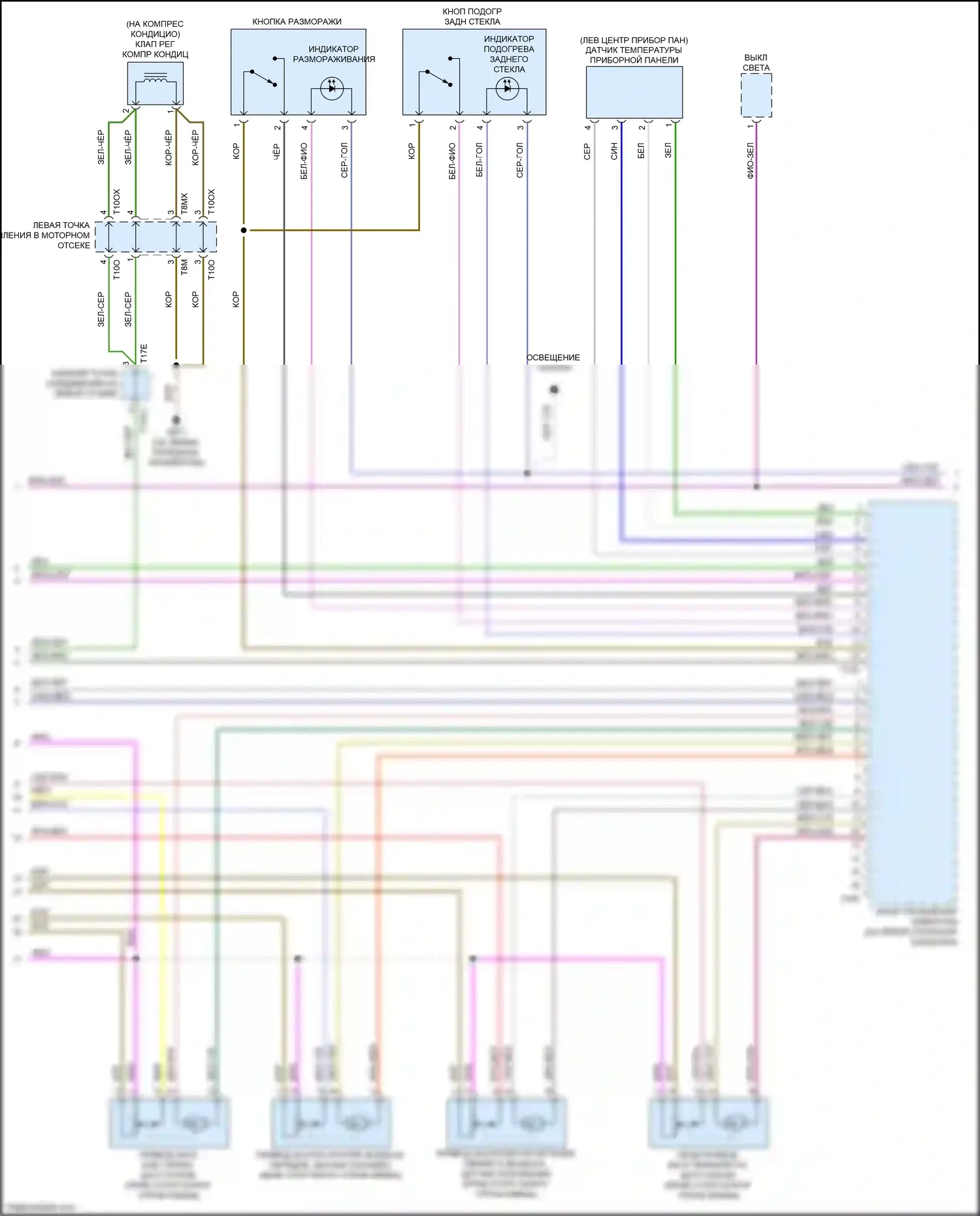 TTS Audi 8S (2014-2018): Электросхема климат контроля (3 из 4) 