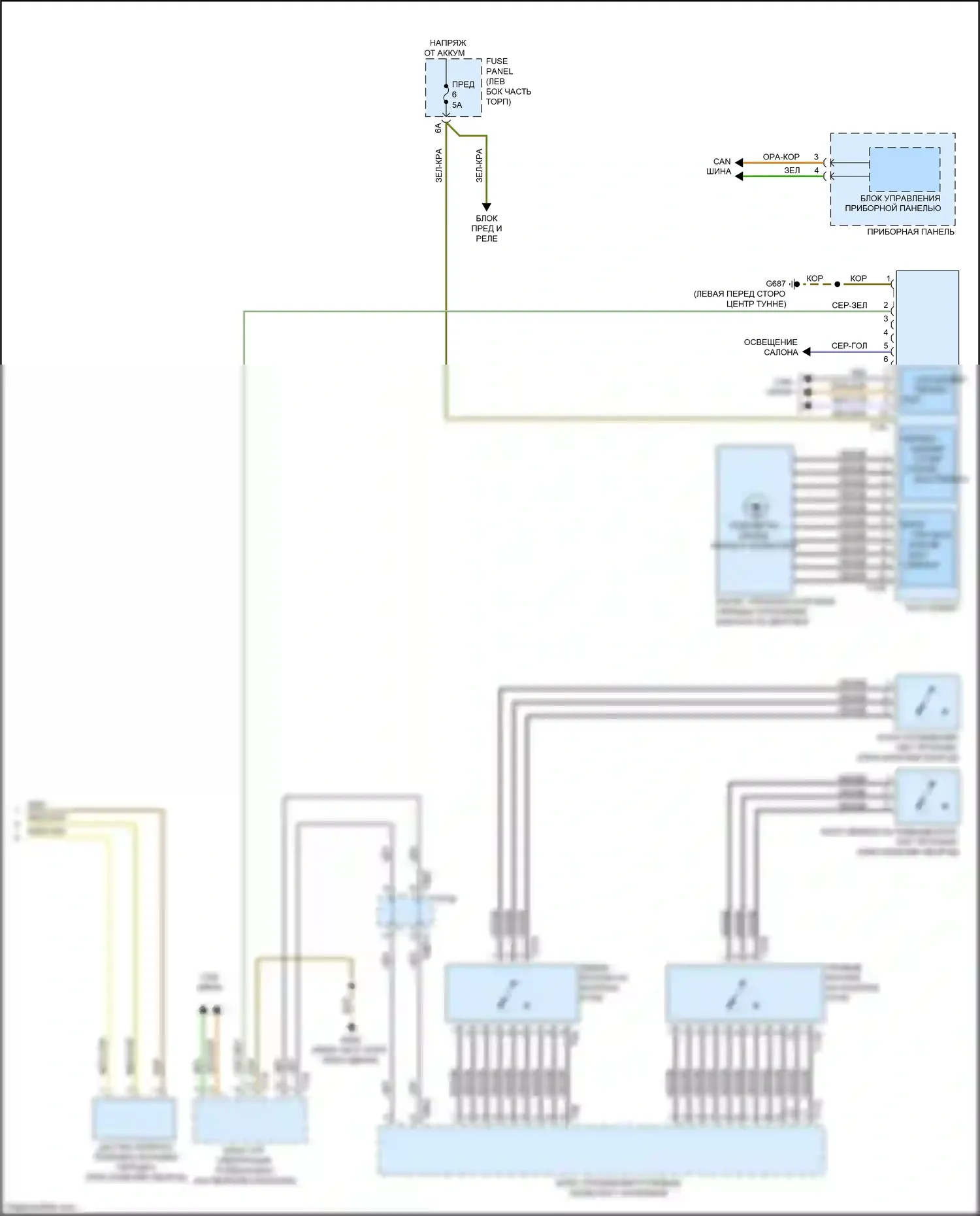 TTS Audi 8S (2014-2018): Электросхема автоматической коробки передач (2 из 2) 