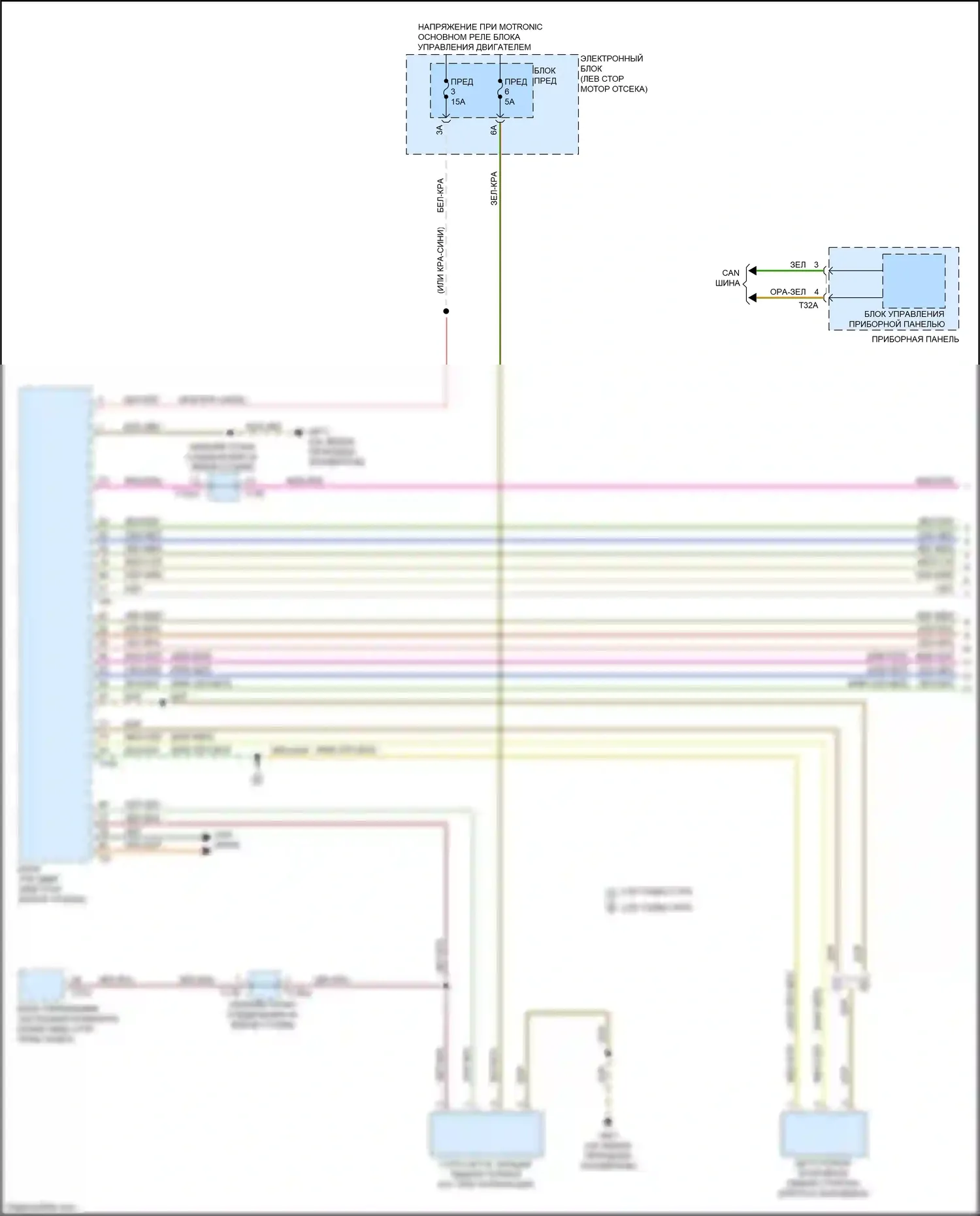 TTS Audi 8S (2014-2018): Электросхема круиз-контроля (1 из 2) 