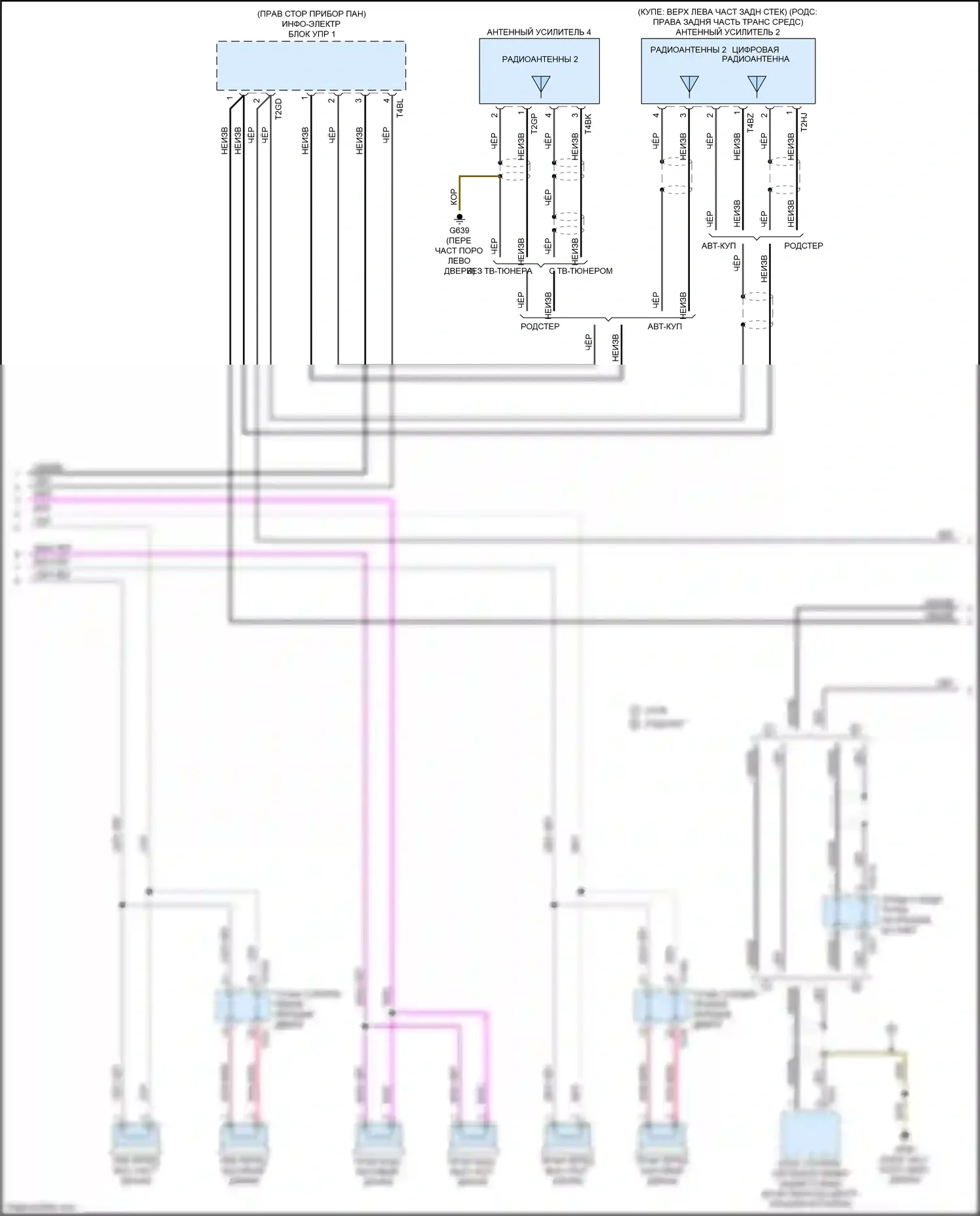 TTS Audi 8S (2014-2018): Электросхема магнитолы, с навигацией (2 из 4) 
