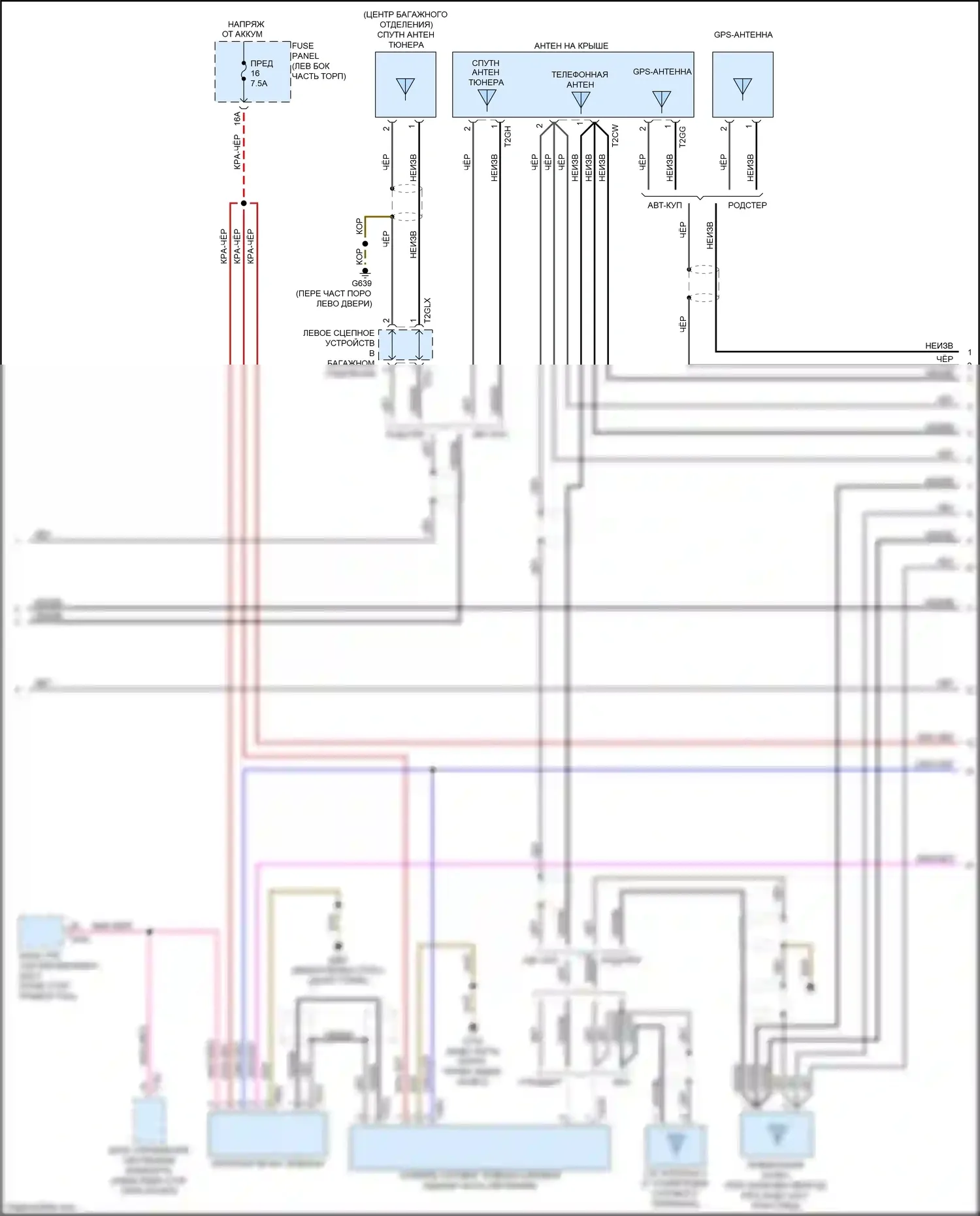 TTS Audi 8S (2014-2018): Электросхема навигации (3 из 4) 