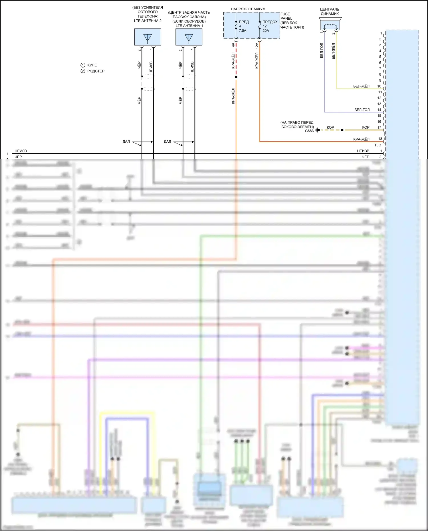 TTS Audi 8S (2014-2018): Электросхема навигации (4 из 4) 