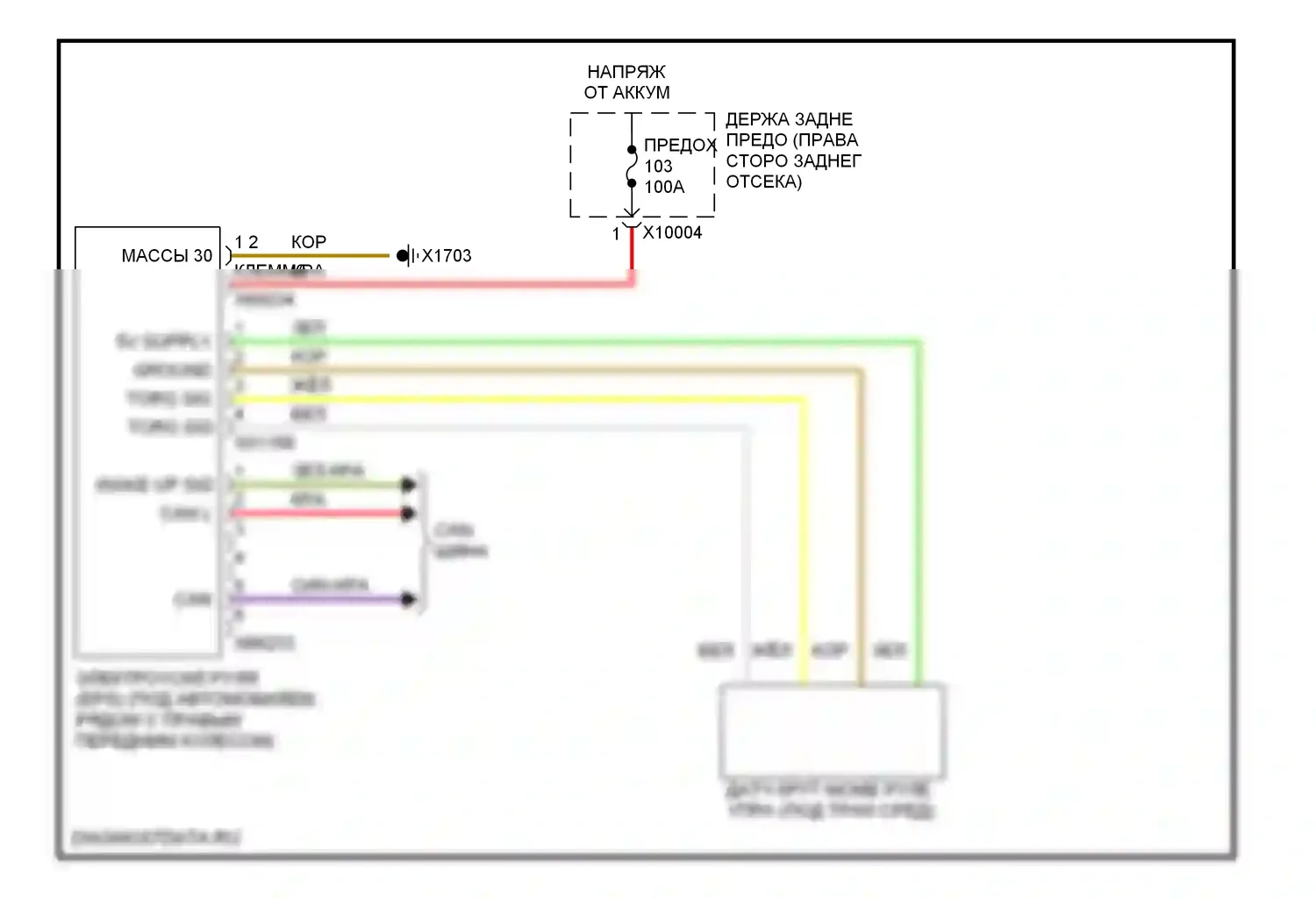 1 серия BMW E81/E82/E87/E88 рестайлинг 2 (2011-2014): Электросхема электроусилителя руля 