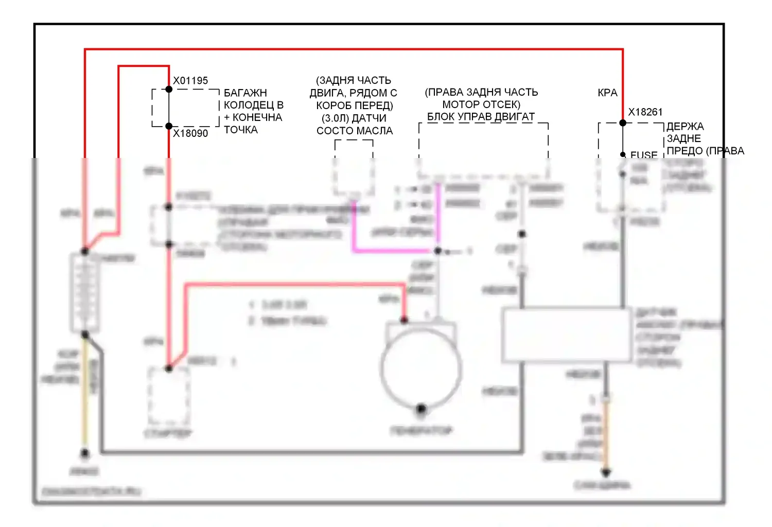 1 серия BMW E81/E82/E87/E88 рестайлинг 2 (2011-2014): Электросхема генератора 