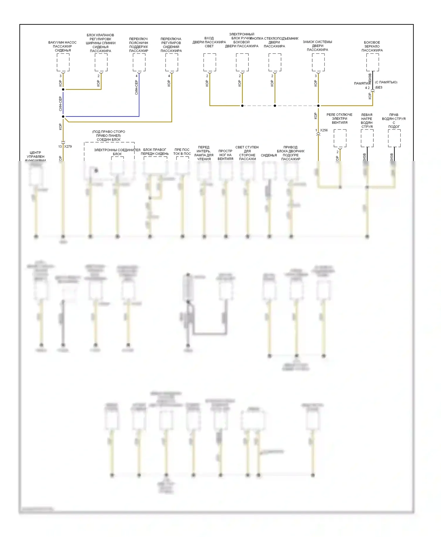 1 серия BMW E81/E82/E87/E88 рестайлинг 2 (2011-2014): Электросхема точек подключения масс (1 из 4) 