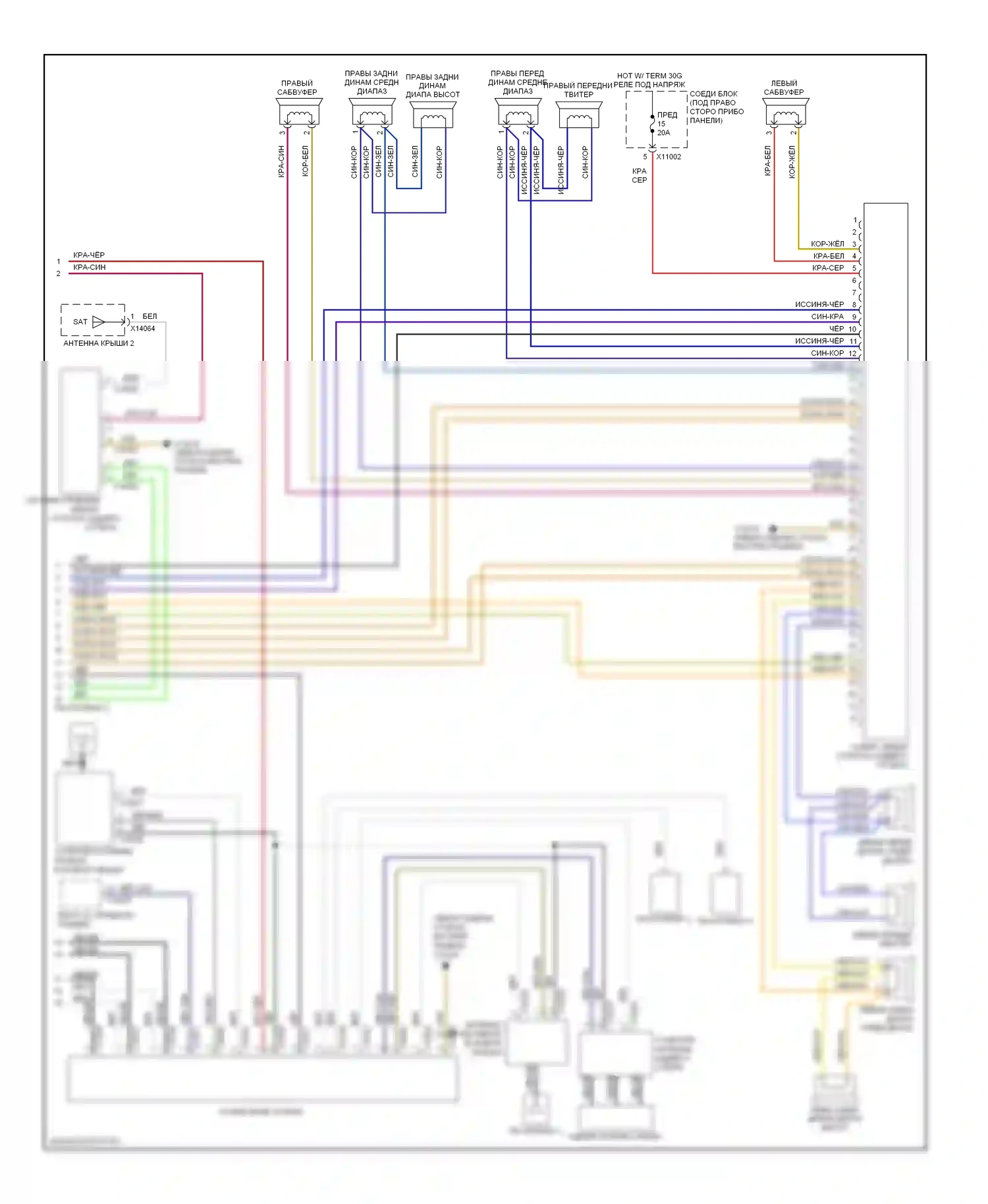 1 серия BMW E81/E82/E87/E88 рестайлинг (2007-2011): Электросхема навигации, кабриолет с автомобильным информационным компьютером, hifi магнитолы (2 из 2) 