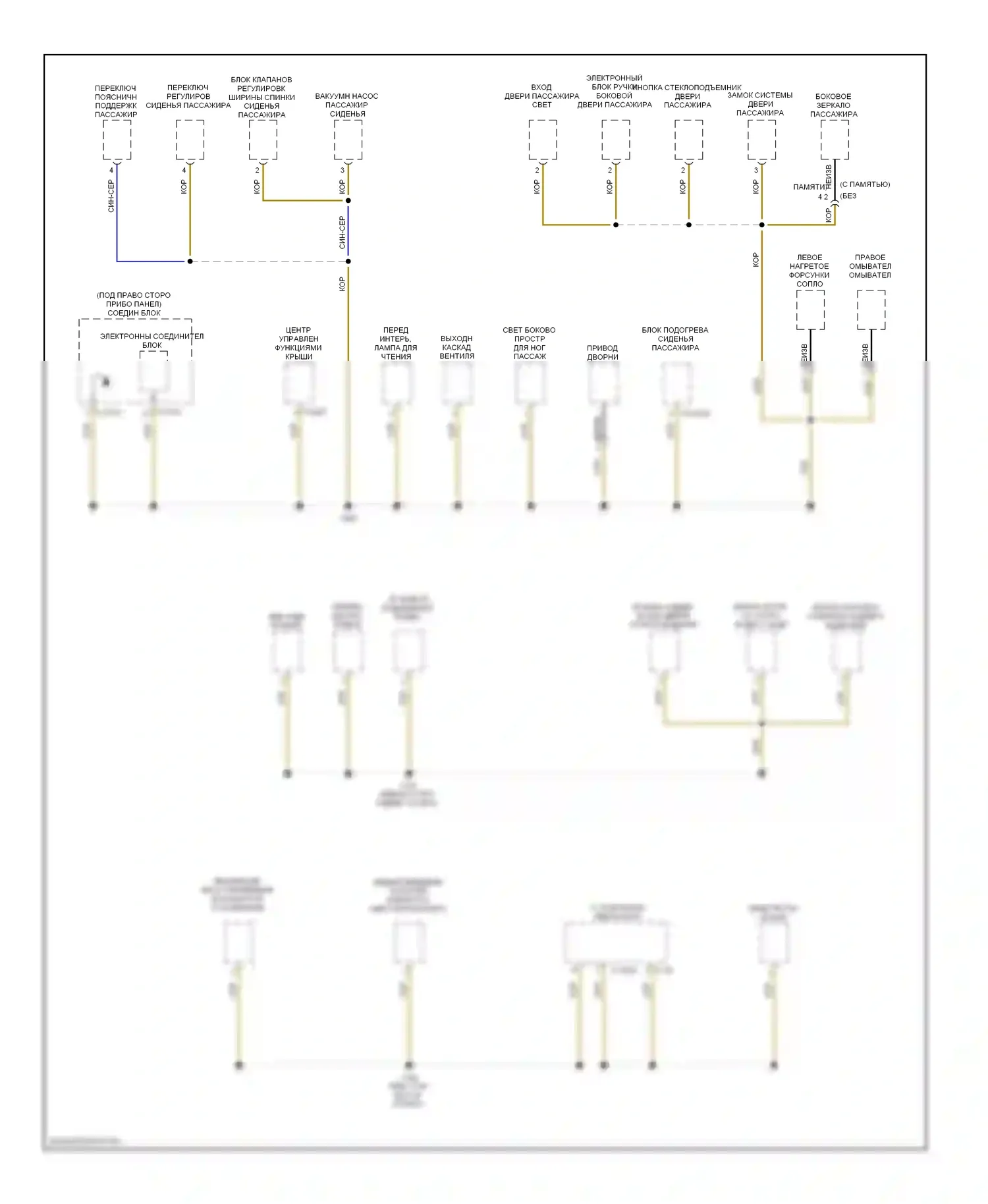 1 серия BMW E81/E82/E87/E88 рестайлинг (2007-2011): Электросхема точек подключения масс (1 из 4) 