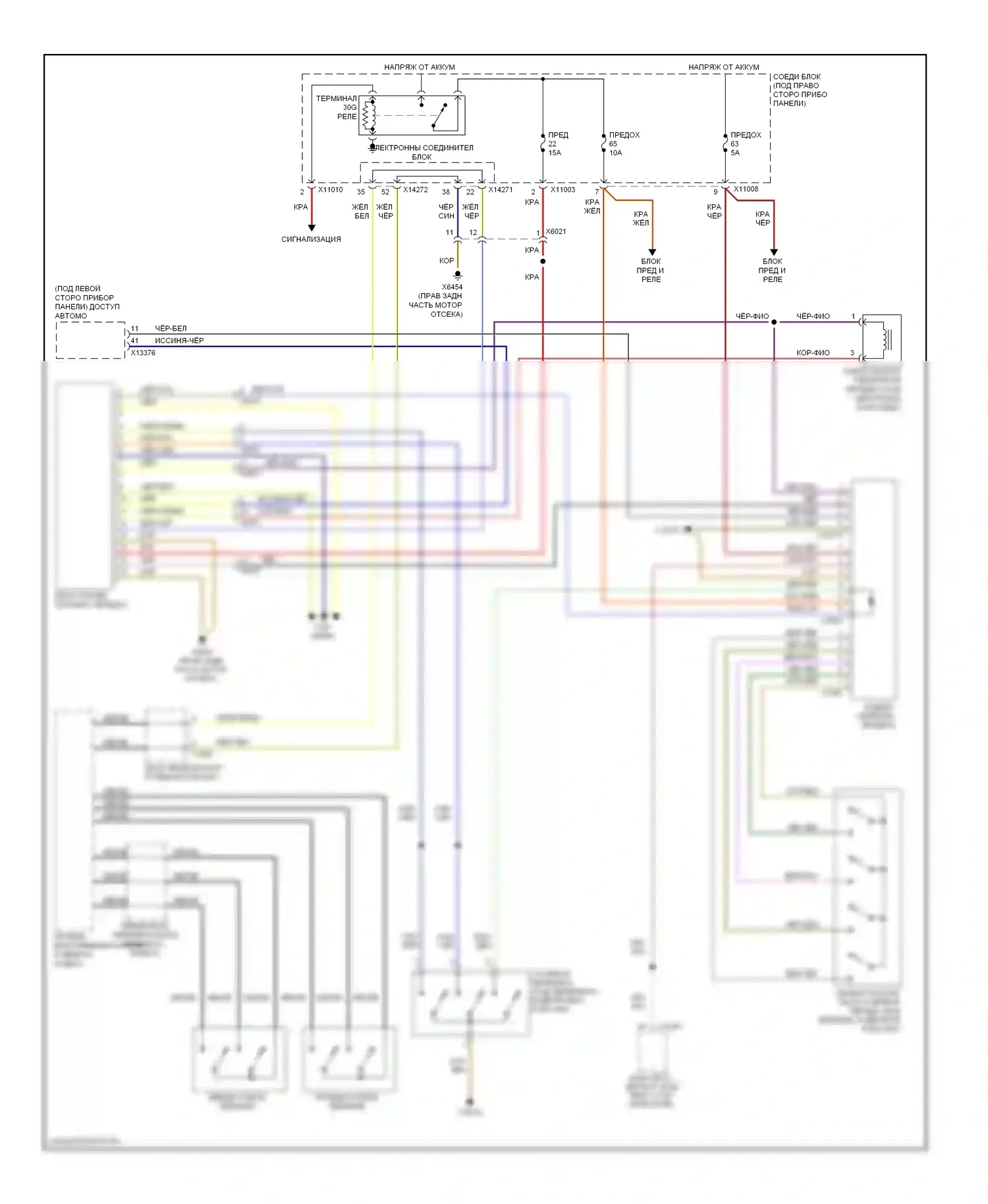 1 серия BMW F20/F21 (2011-2015): Электросхема коробки передач 