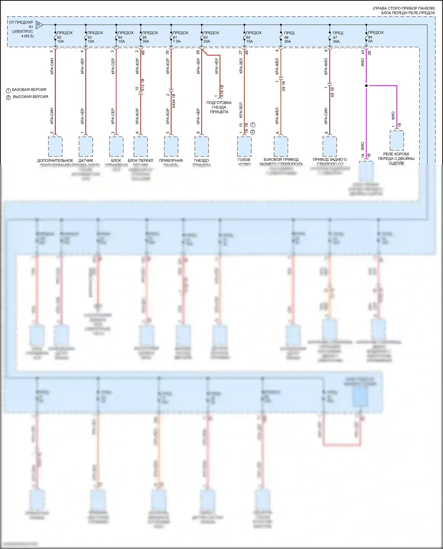 2 серия Gran Coupe BMW F44 (2019-2024): Электросхема блока предохранителей реле (5 из 5) 