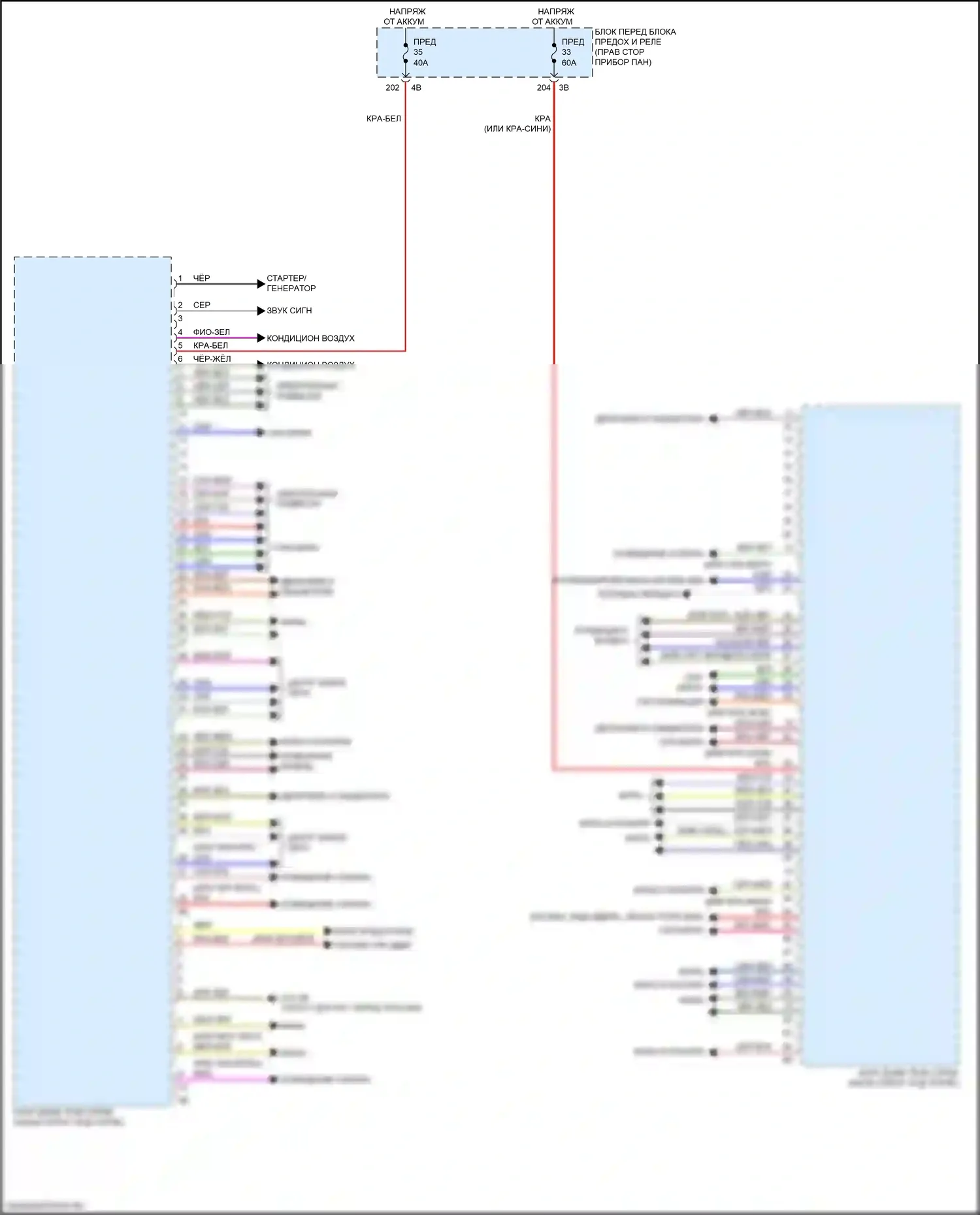2 серия Gran Coupe BMW F44 (2019-2024): Электросхема блоков управления кузовом (1 из 4) 
