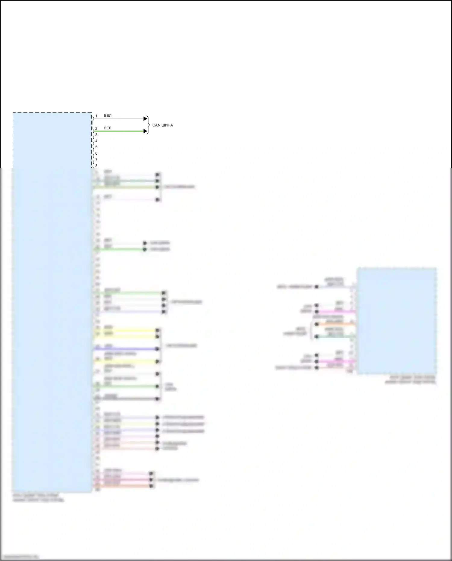 2 серия Gran Coupe BMW F44 (2019-2024): Электросхема блоков управления кузовом (4 из 4) 