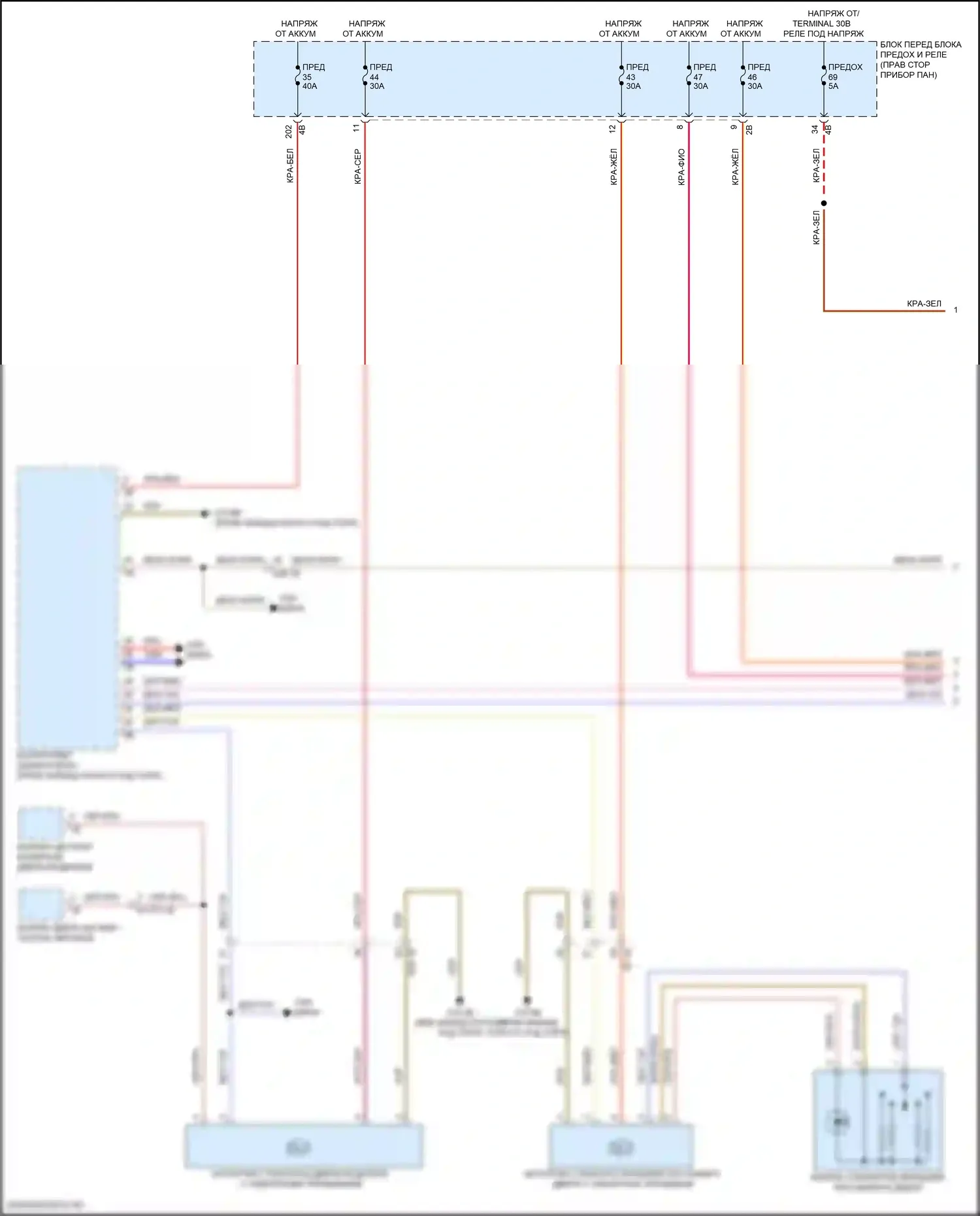 2 серия Gran Coupe BMW F44 (2019-2024): Электросхема стеклоподъемников (1 из 2) 