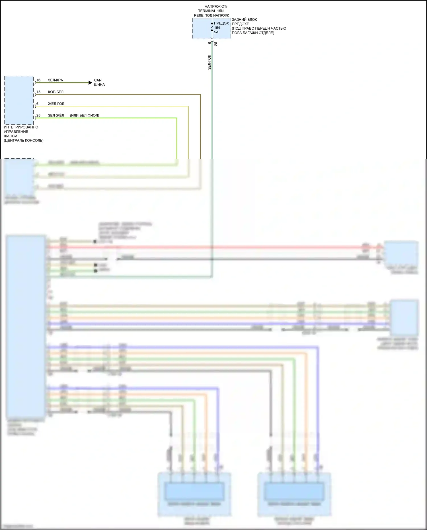 2 серия BMW F22/F23 рестайлинг (2017-2021): Электросхема камеры кругового обзора 