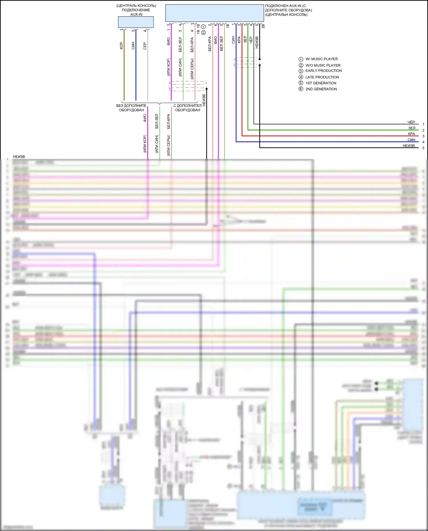 2 серия BMW F22/F23 рестайлинг (2017-2021): Электросхема навигации, с магнитолой hifi, без активного звукового оформления (3 из 6) 