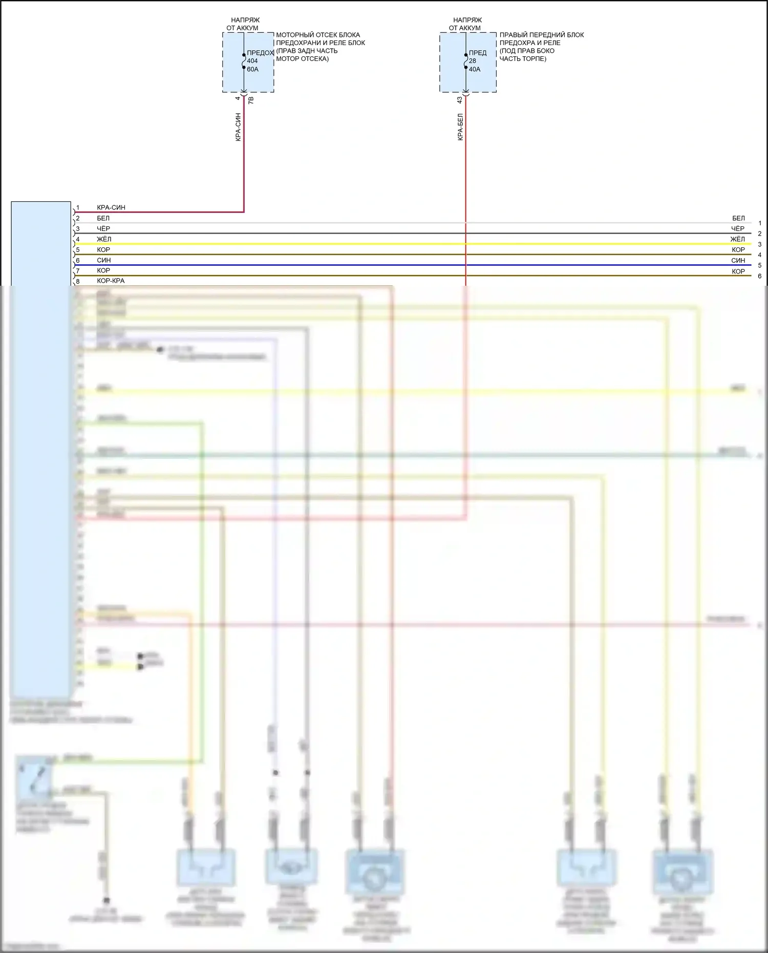 2 серия BMW G42 (2021-2024): Антиблокировочная система abs электросхема (1 из 2) 