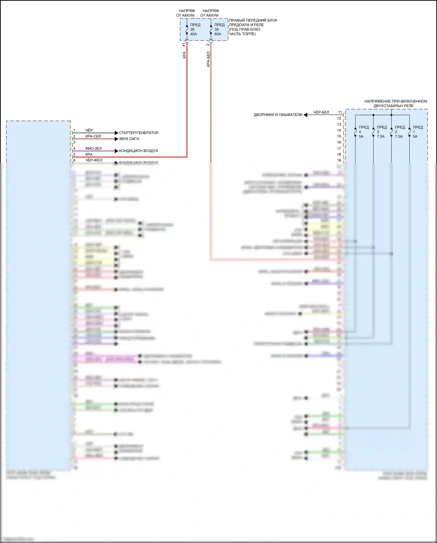 2 серия BMW G42 (2021-2024): Электросхема блоков управления кузовом (1 из 3) 