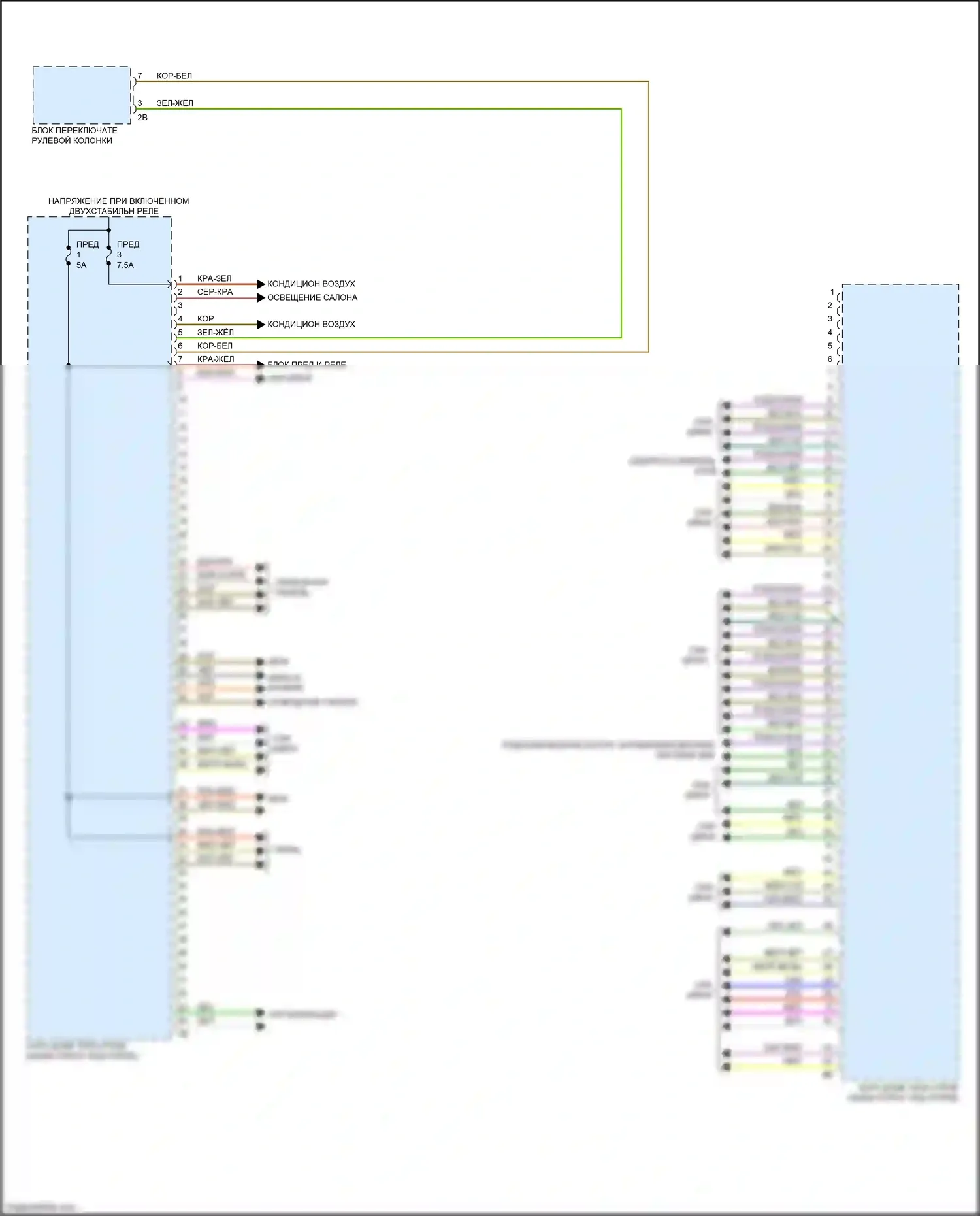 2 серия BMW G42 (2021-2024): Электросхема блоков управления кузовом (3 из 3) 