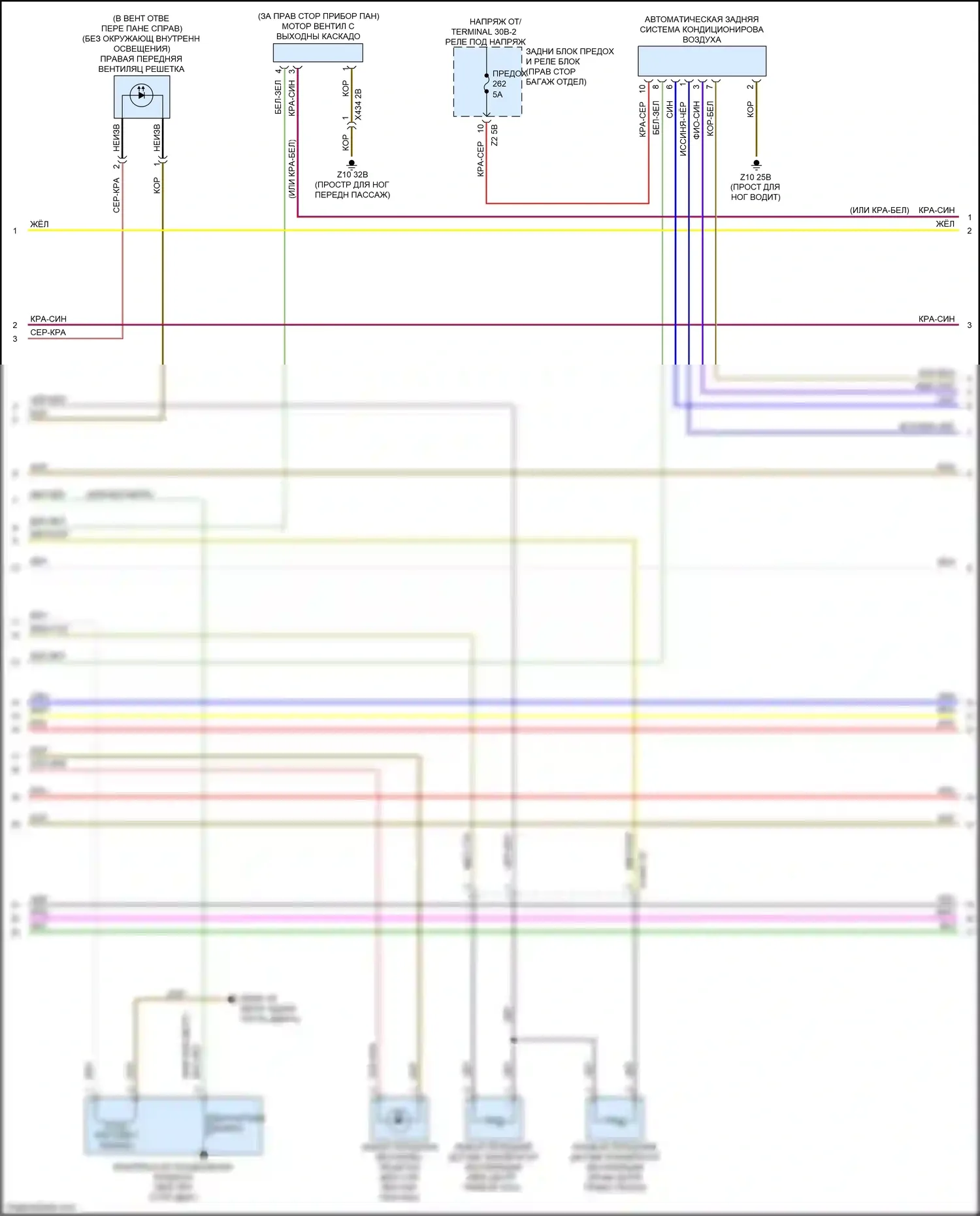 2 серия BMW G42 (2021-2024): Электросхема климат контроля (2 из 6) 