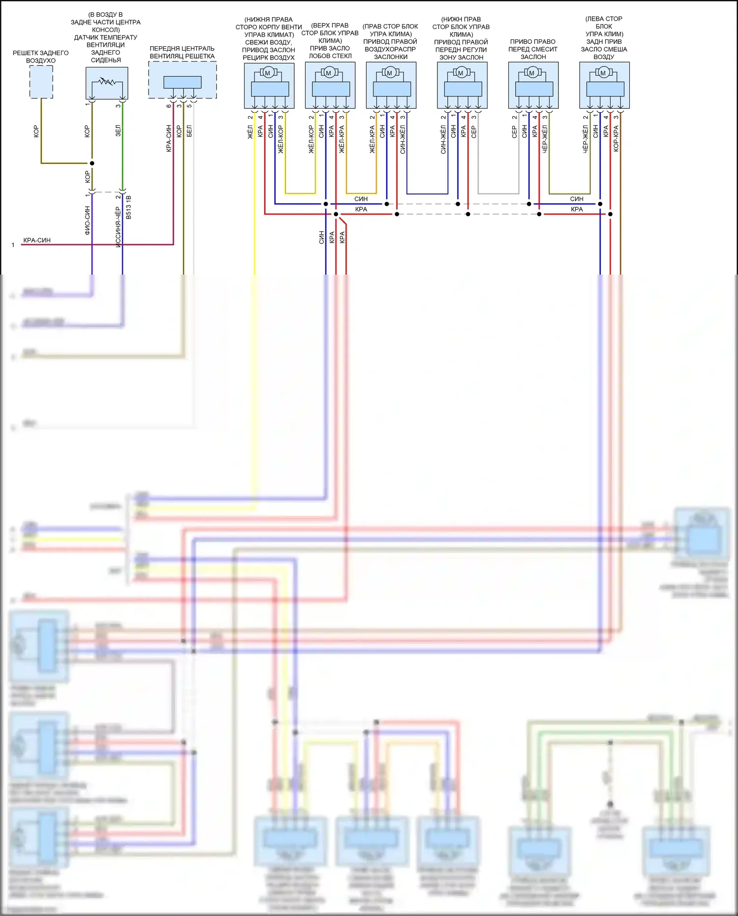 2 серия BMW G42 (2021-2024): Электросхема климат контроля (4 из 6) 