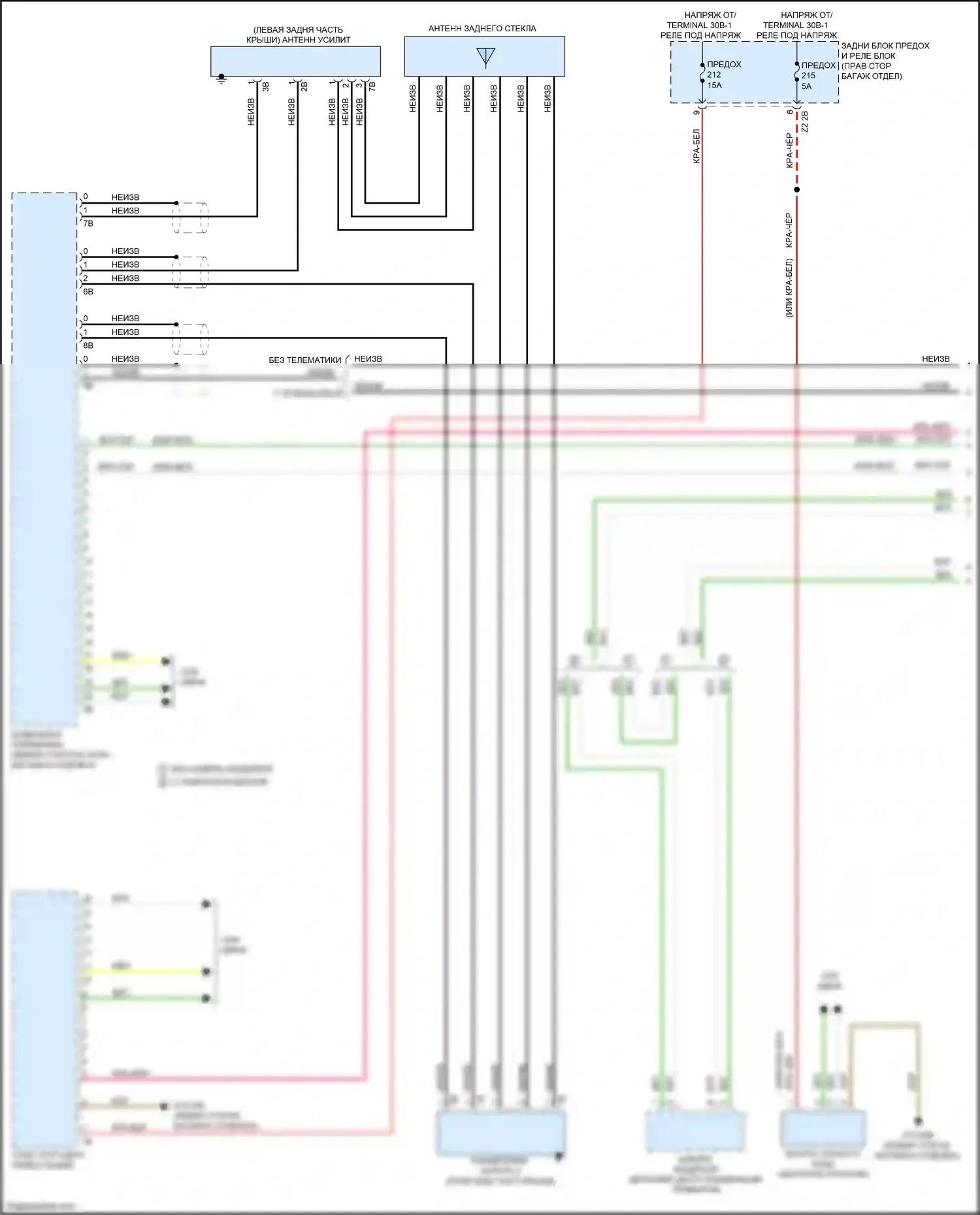 2 серия BMW G42 (2021-2024): Электросхема навигации, средний уровень (1 из 6) 