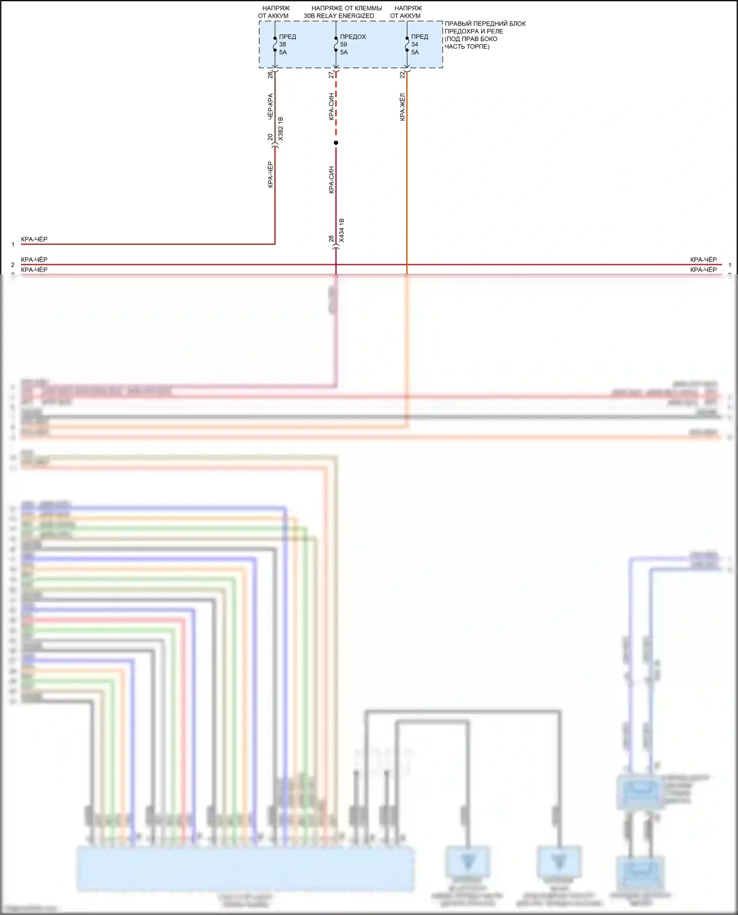 2 серия BMW G42 (2021-2024): Электросхема навигации, средний уровень (5 из 6) 