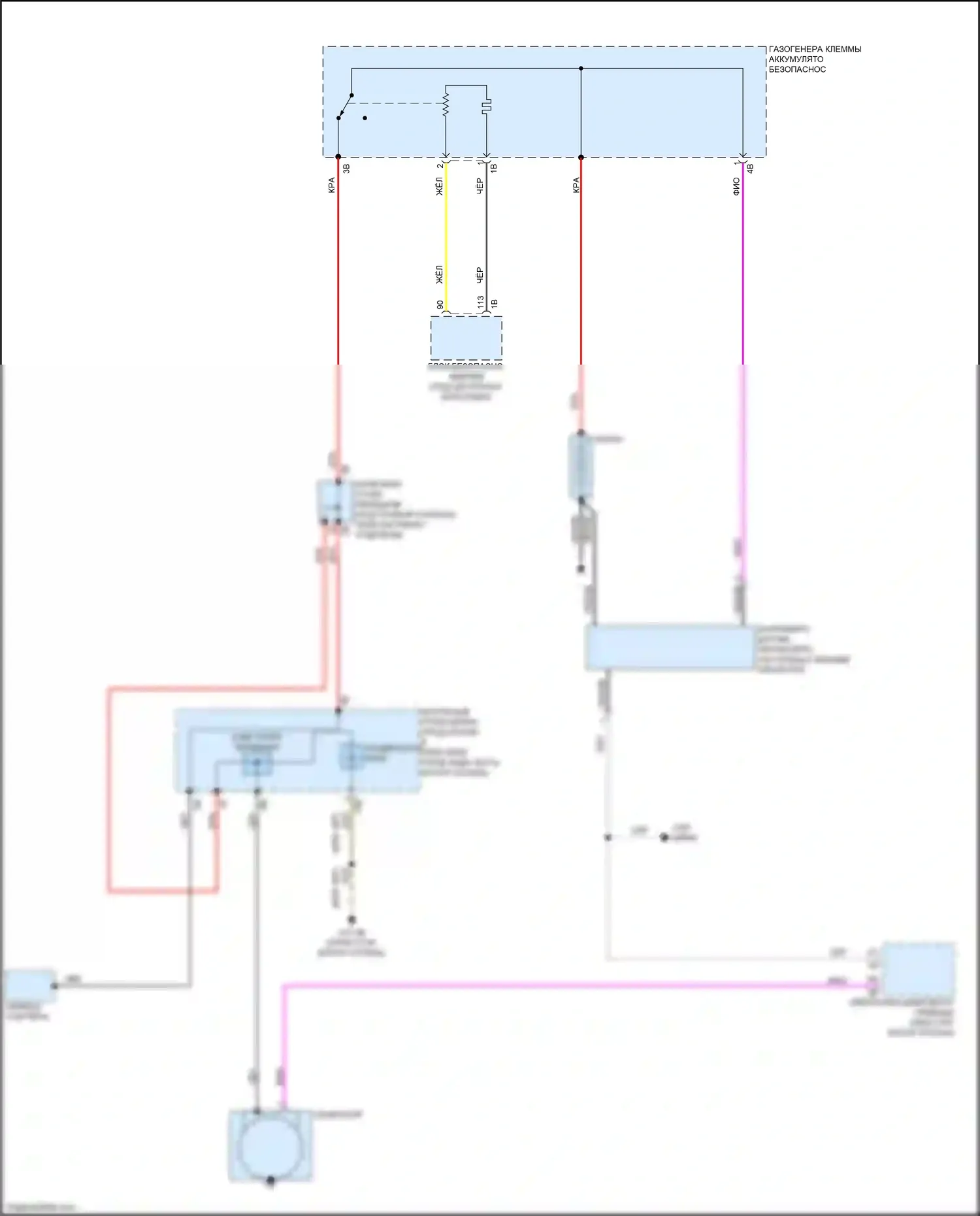 2 серия BMW G42 (2021-2024): Электросхема генератора 